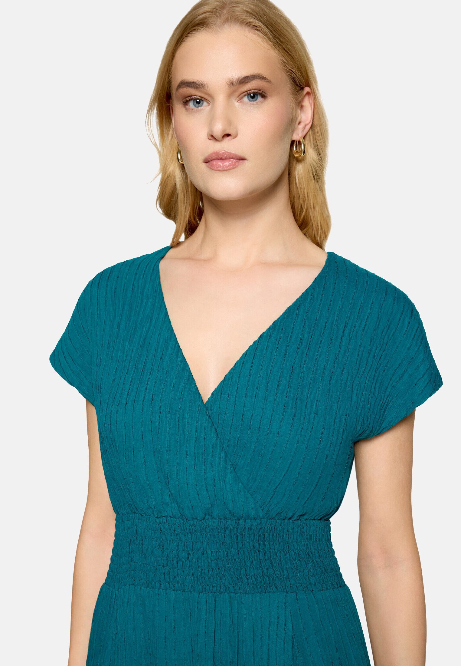 Zero Maxikleid Damen mit elastischem Bund Material