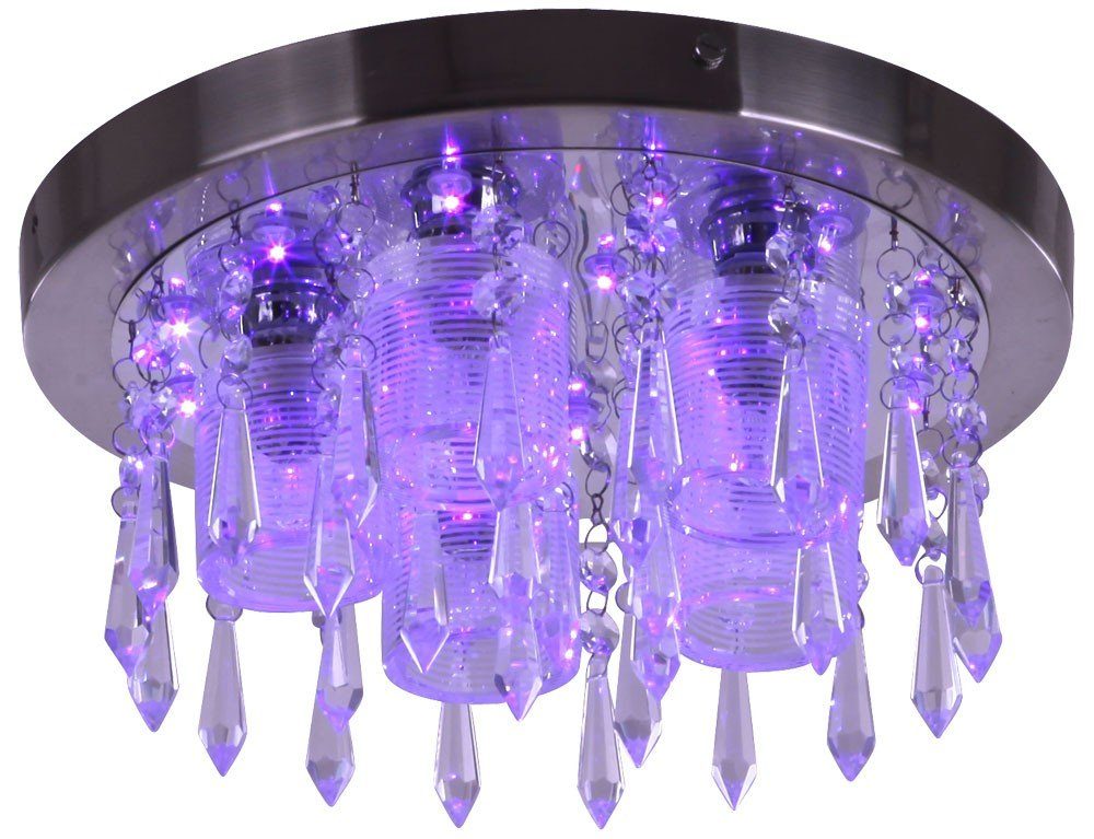 Stufenschalter etc-shop Spectrum Lampe Warmweiß, Leuchtmittel Deckenleuchte, Fernbedienung Decken Leuchte LED inklusive,