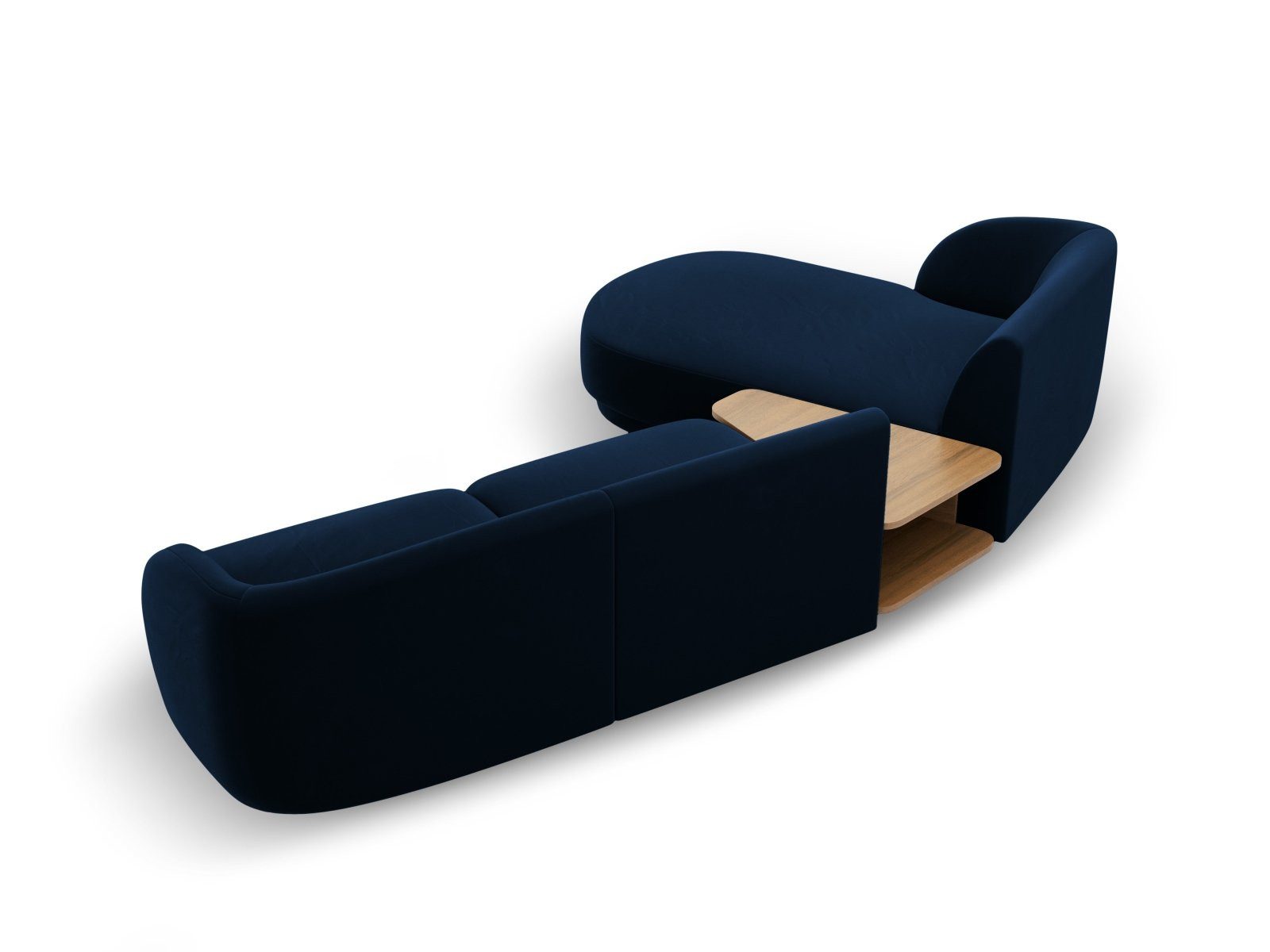 Micadoni Sofa Miley, modular mit Recamiere 3-Sitzer