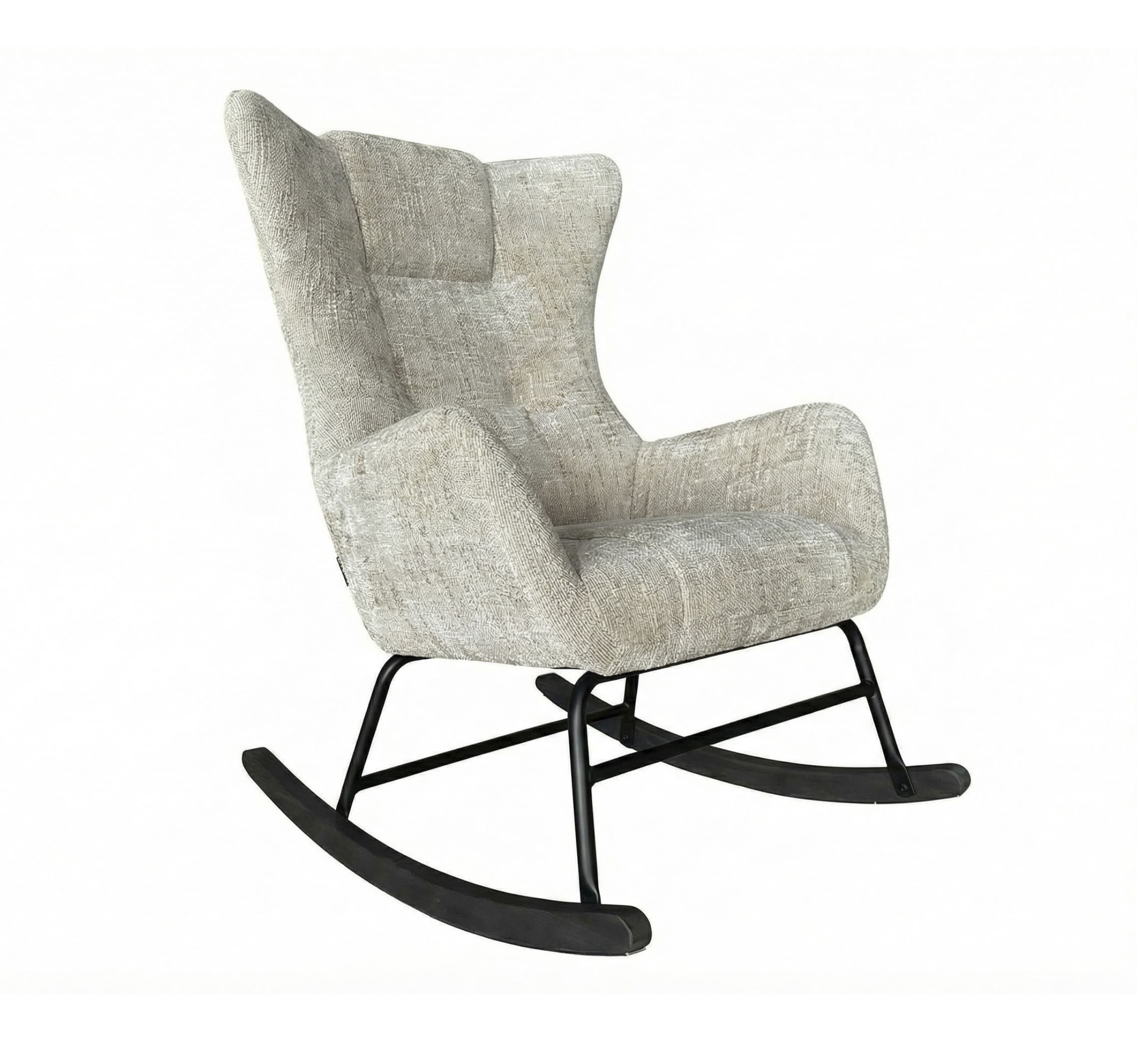 LC Home Relaxsessel LC Home Dakota Schaukelstuhl Webstoff gepolstert Relaxsessel