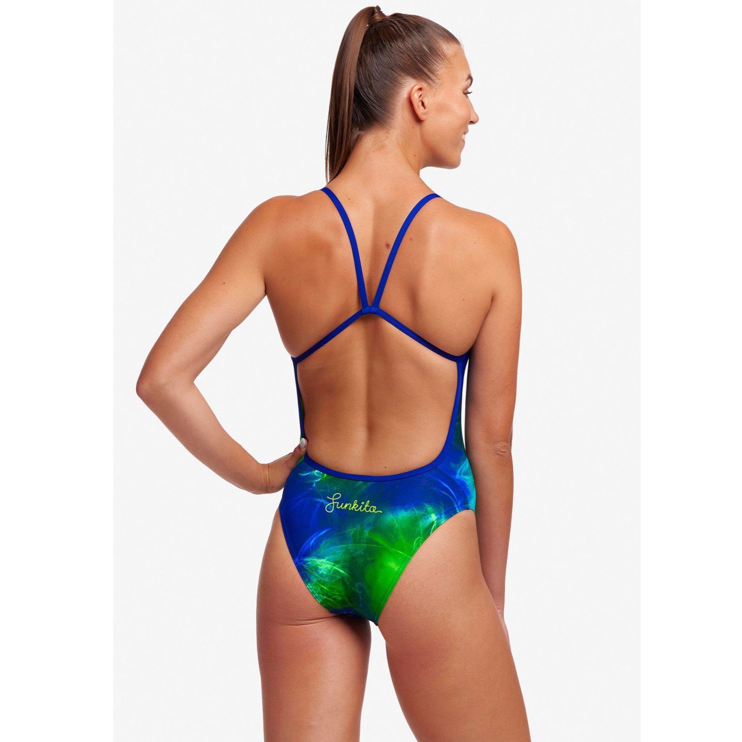 dünne chlorresistent Träger für Girl Damen Fly Badeanzug Funkita Fly