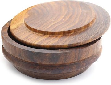 JAG SHAVING Rasierschale Herren-Rasierschaum-Seifenschale aus Holz mit Deckel, 1-tlg., rose wooden bowl with lid