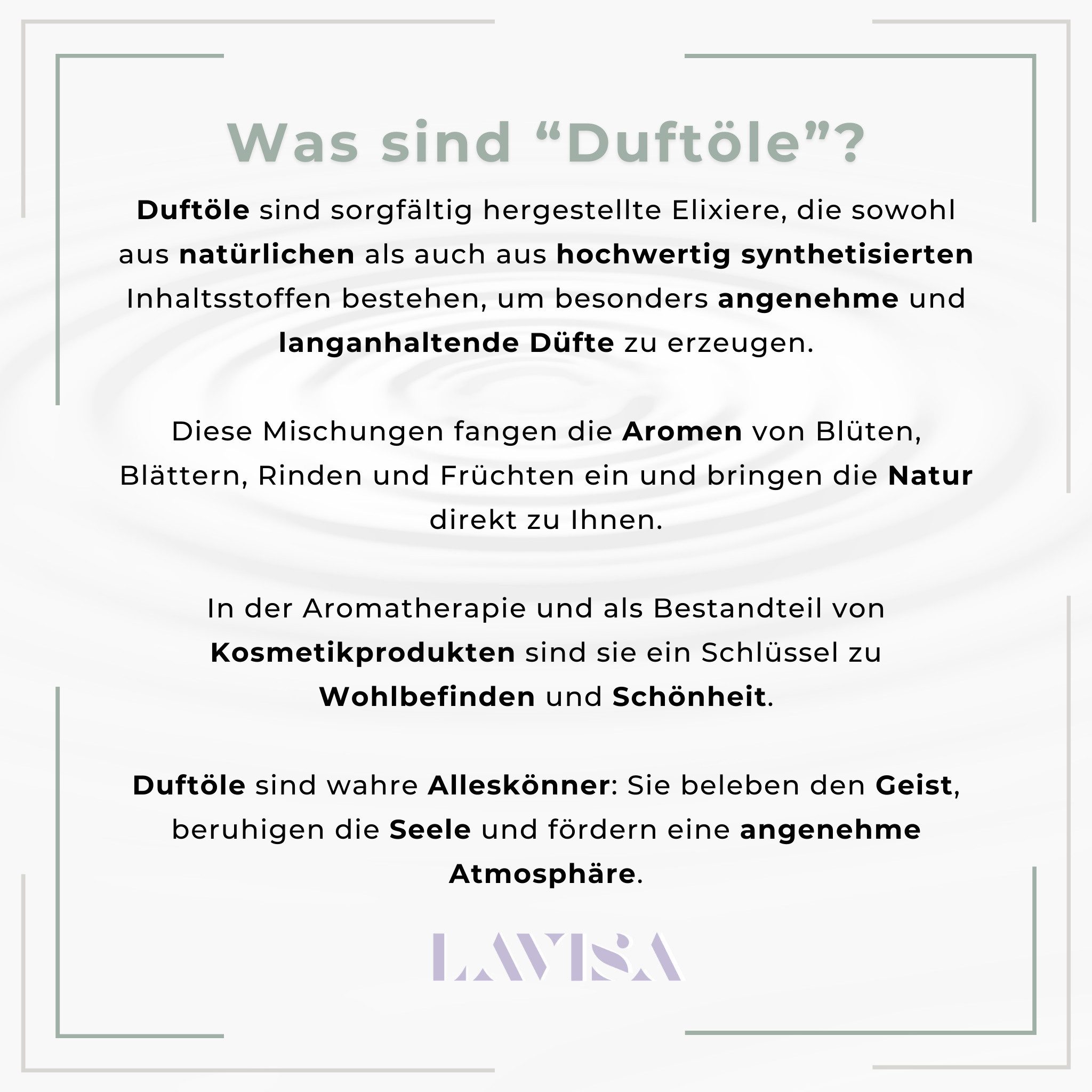 LAVISA Duftöl Duftstein für ätherische Öle, Diffusor, Aromatherapie, Duftlampe, Duftstein Diffusor Aromatherapie Palo Santo Salbei