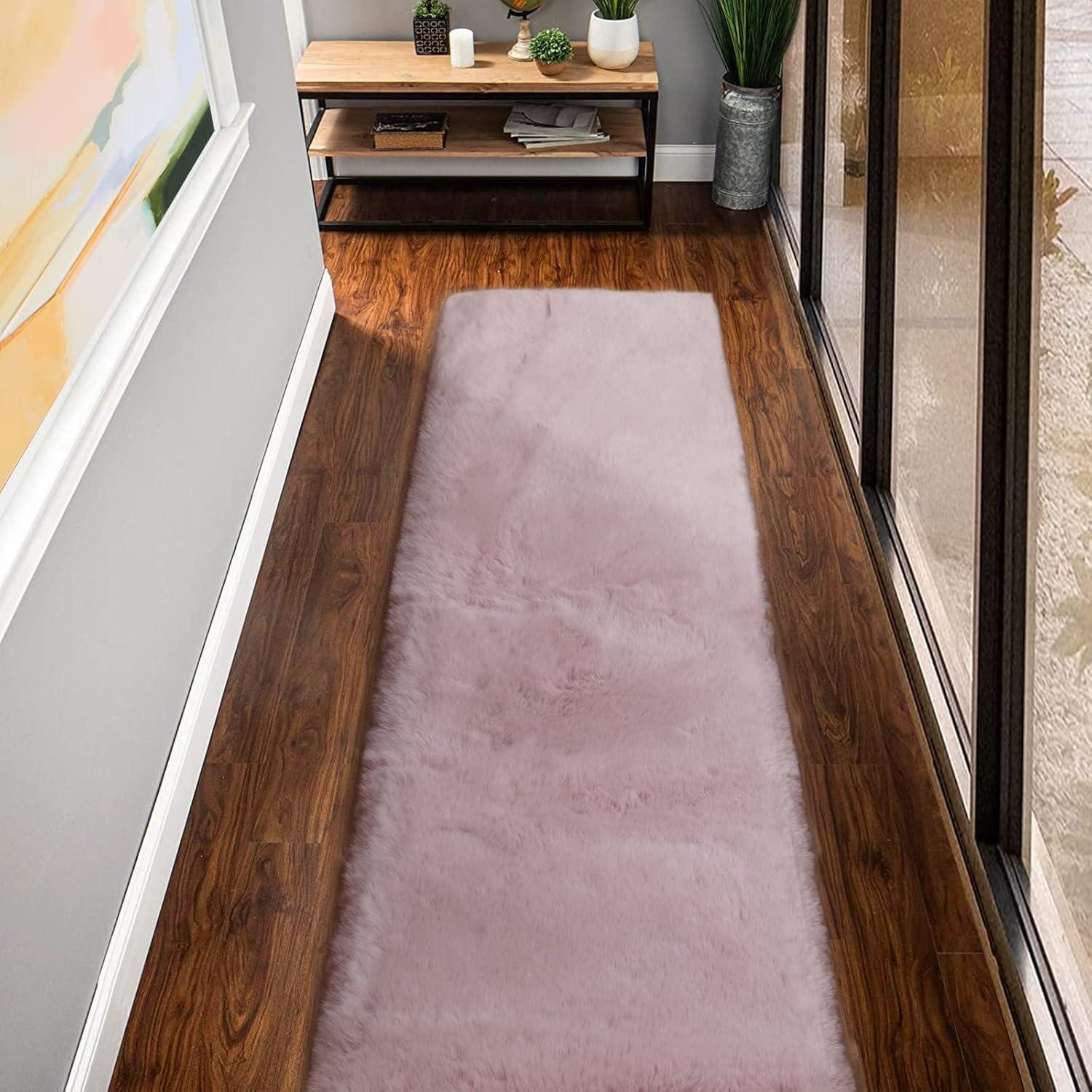 LuxusKollektion Läufer Teppich Läufer 60x240 cm Rosa 60 x 245 cm (Läufer) Rosa Altrosa, rechteckig, Höhe: 30 mm