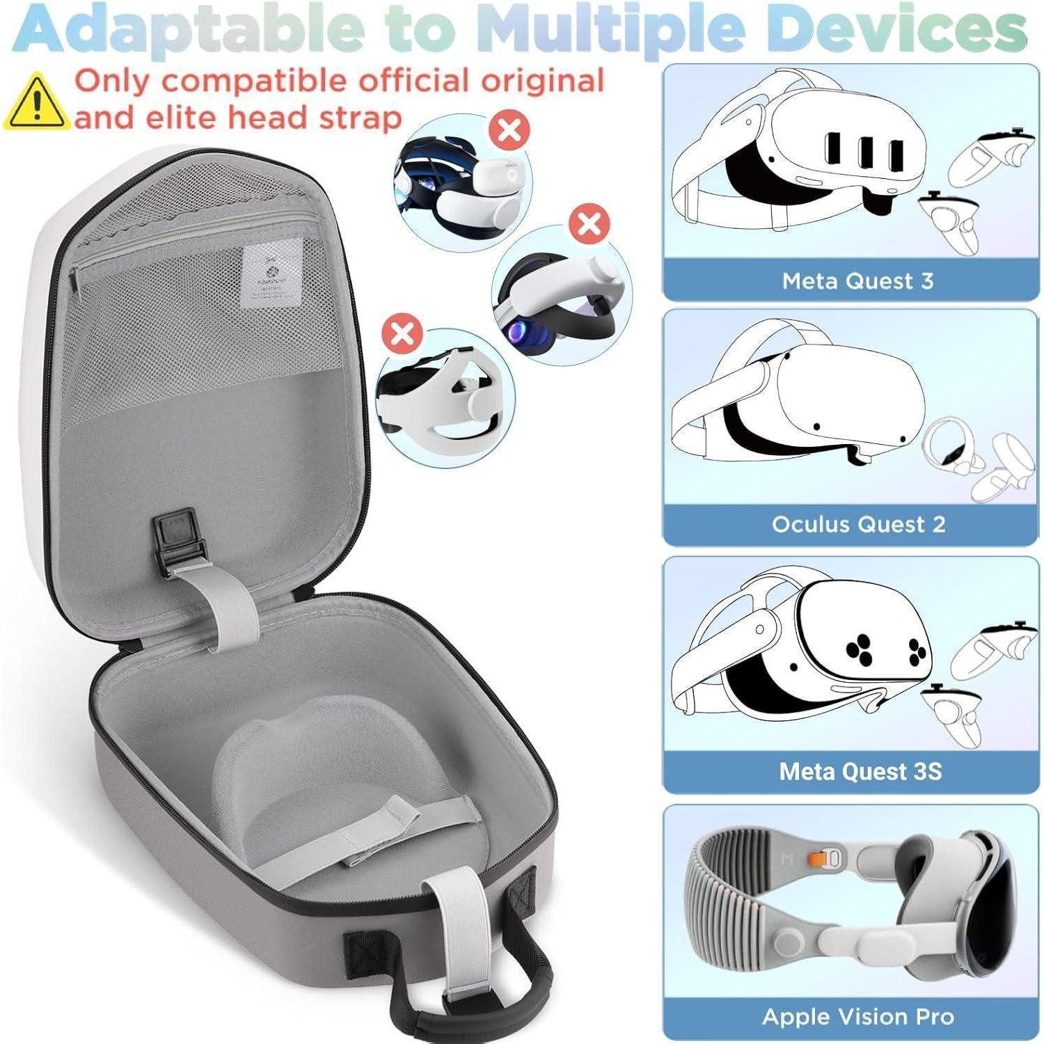 LuxusKollektion VR-Brillen-Tasche Hartschalen Tragetasche für Oculus günstig online kaufen