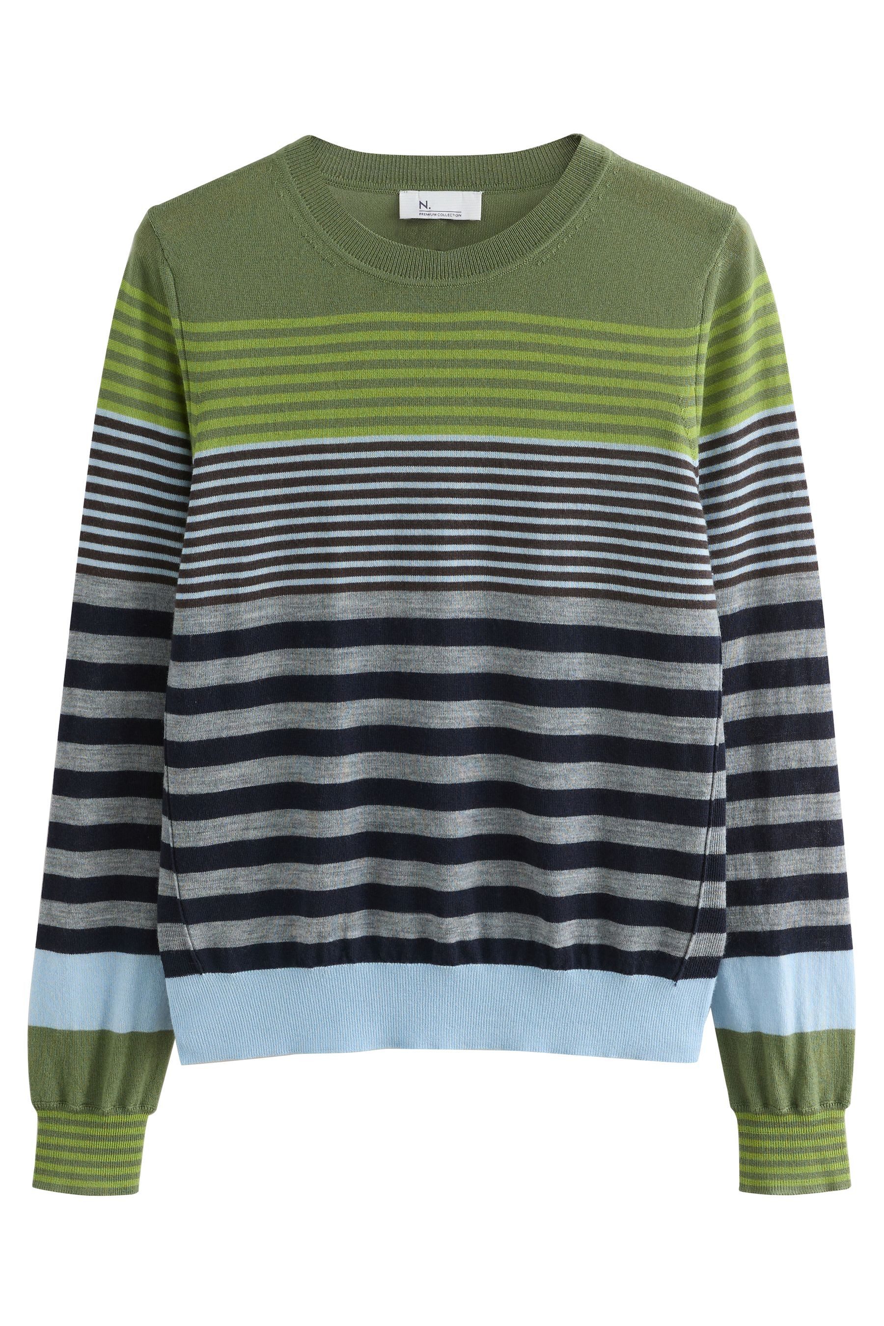 Next Strickpullover N. Premium Langarm-Rundhalspullover, Merinowolle (1-tlg günstig online kaufen