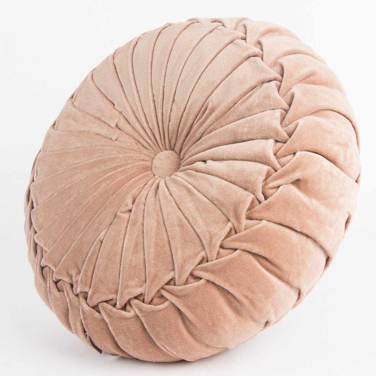 Dekokissen Kissen KANAN Samtkissen rund rosa 40x12cm