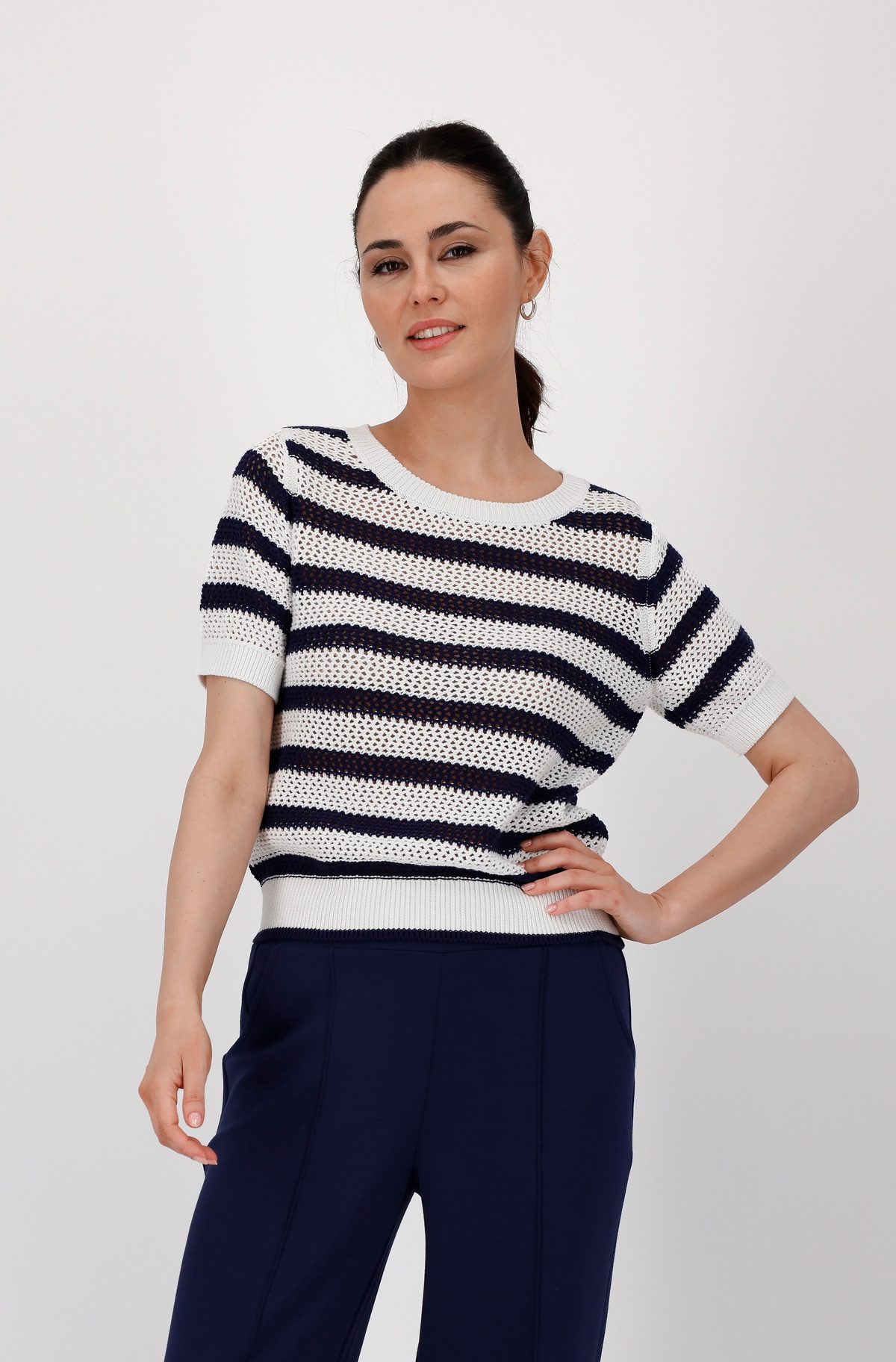 Strickpullover Pullover Ajour Ringel