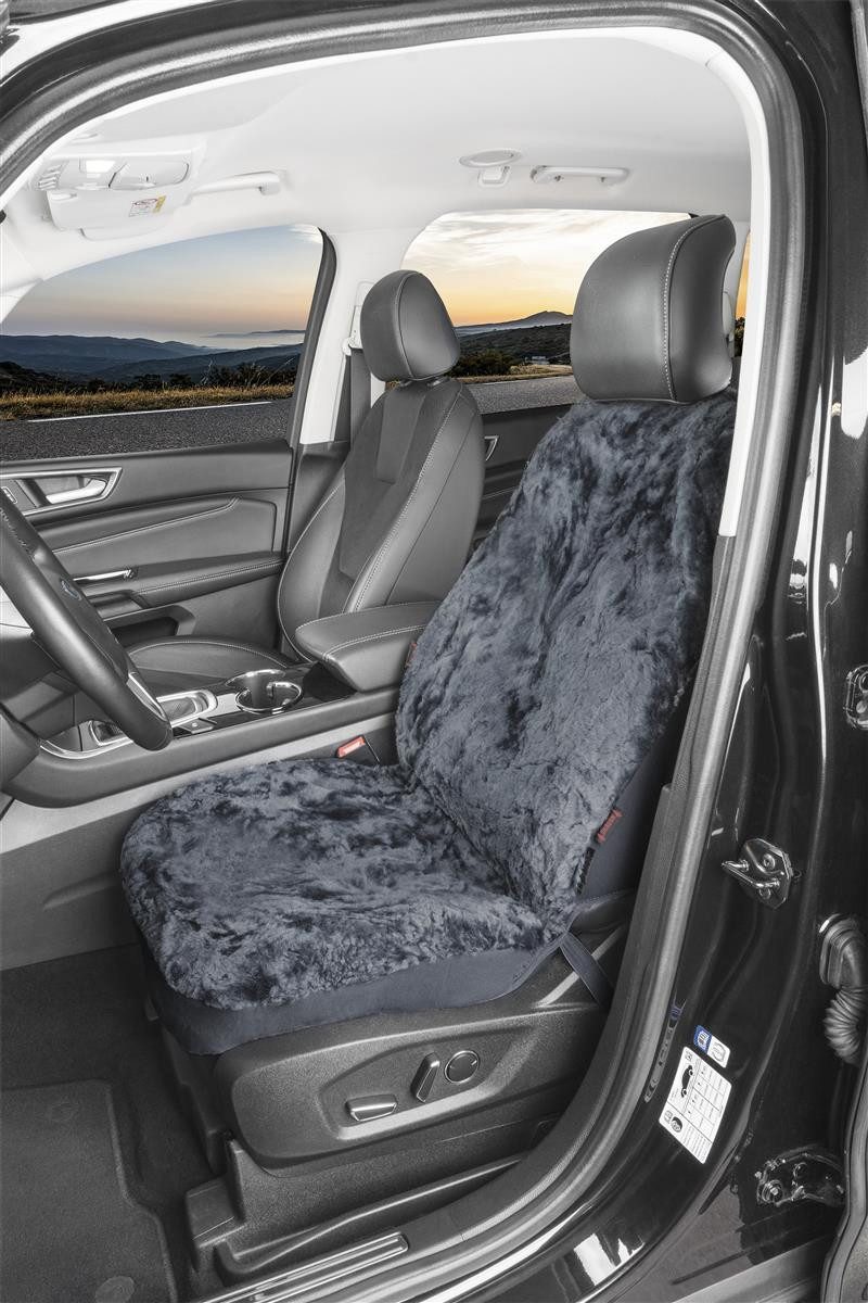 Torrex Autositzbezug aus Lammfell kein Patchwork Vollbezug, 1-tlg., universelle Passform, Seitenairbag kompatibel, wärmeregulierendes Fell
