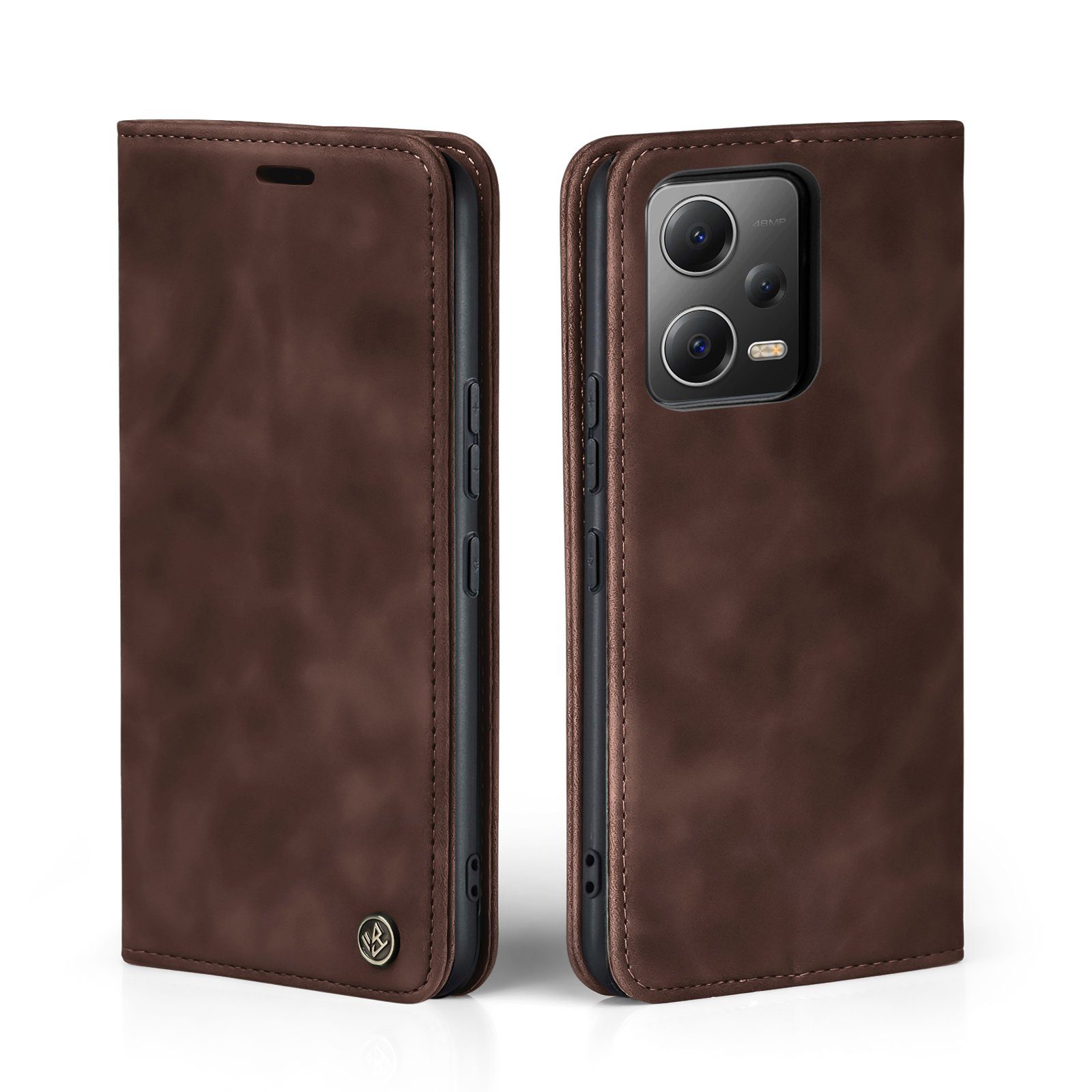 Tec-Expert Handyhülle Tasche Hülle für Xiaomi Redmi Note 12 Pro 5G 6.67 Zoll, 6.67, Cover Klapphülle Case mit Kartenfach Fliphülle aufstellbar