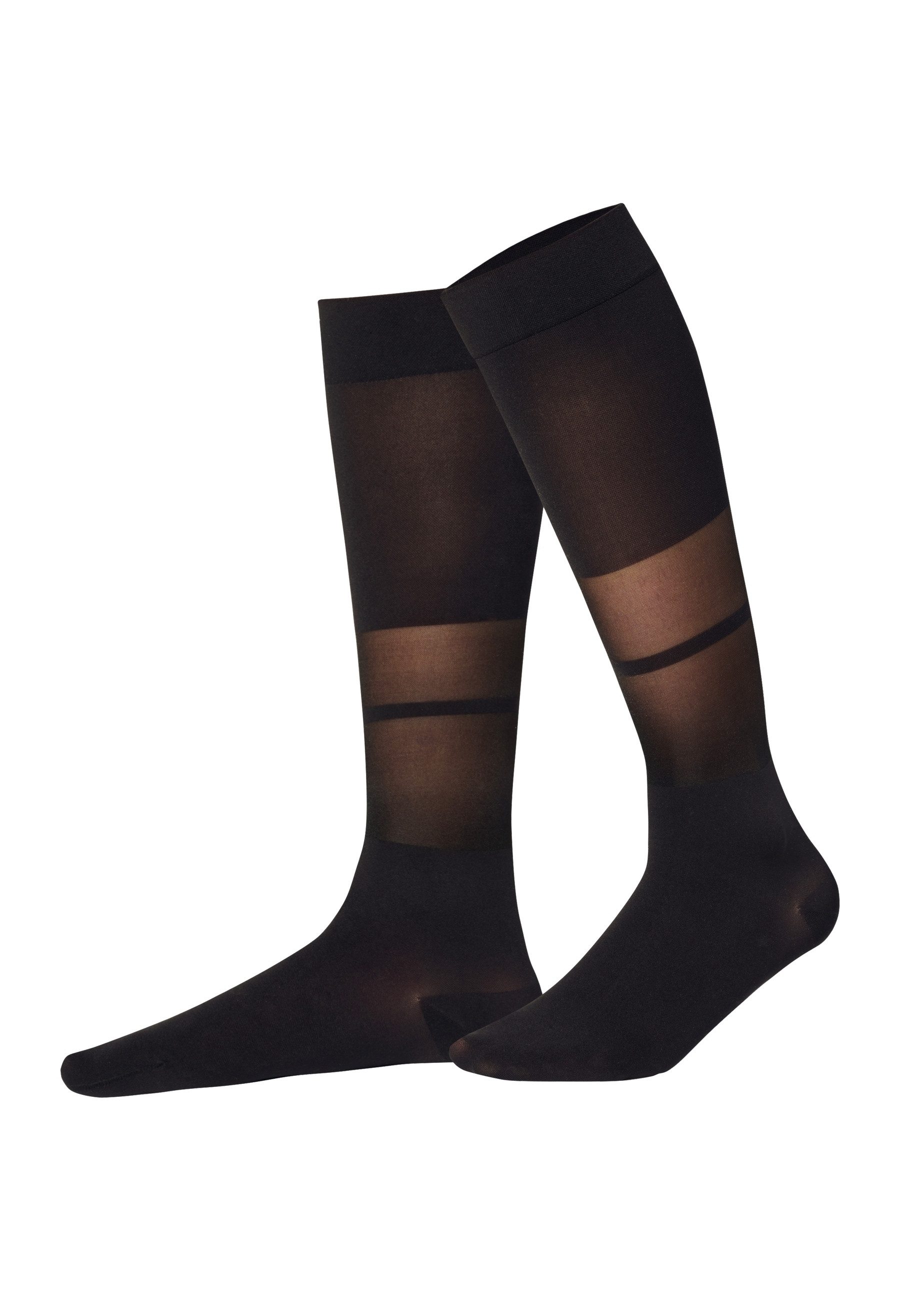 ITEM m6 Kniestrümpfe Damen Stripes Conscious Kompression Streifen nachhaltig Streifenmuster, Kompression, leichte Beine, made in Germany