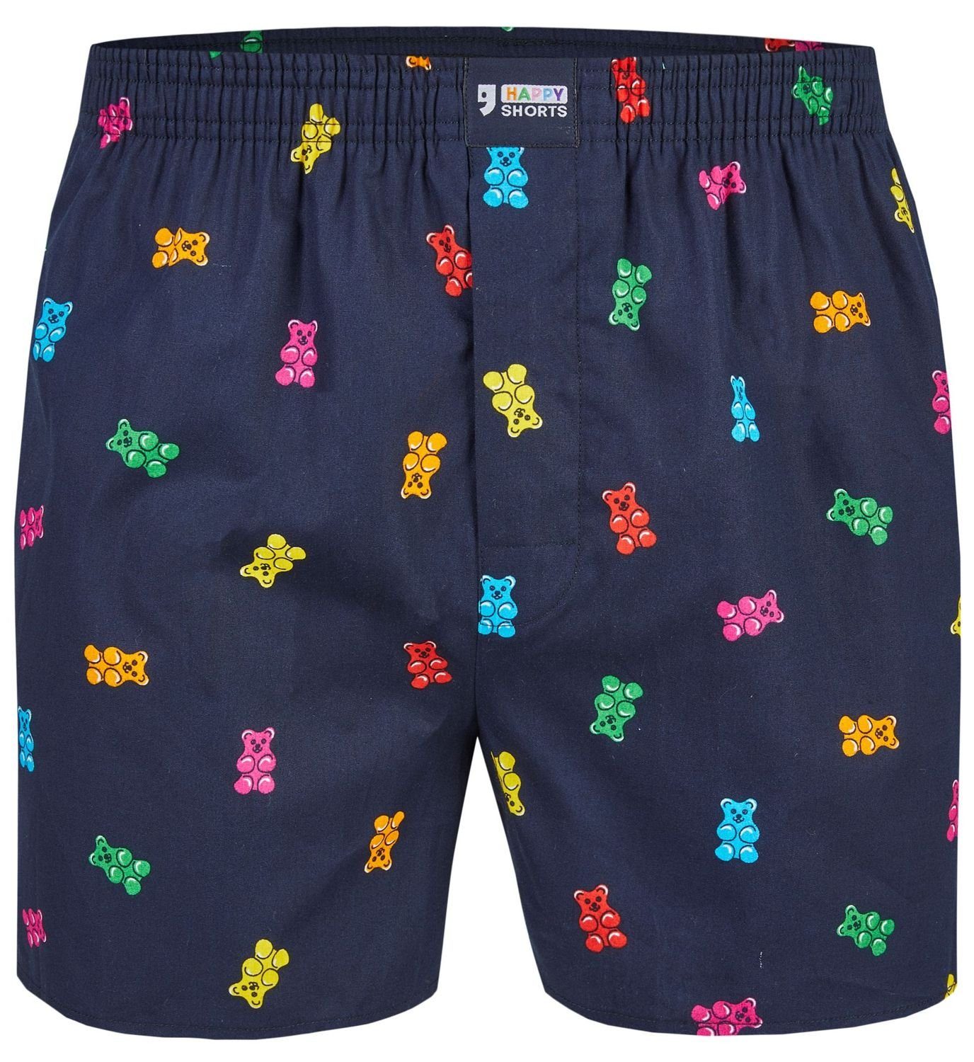 Boxershorts Happy Shorts Herren american Boxer Boxershorts Shorts Webboxer Gummibären - Gummi Bears