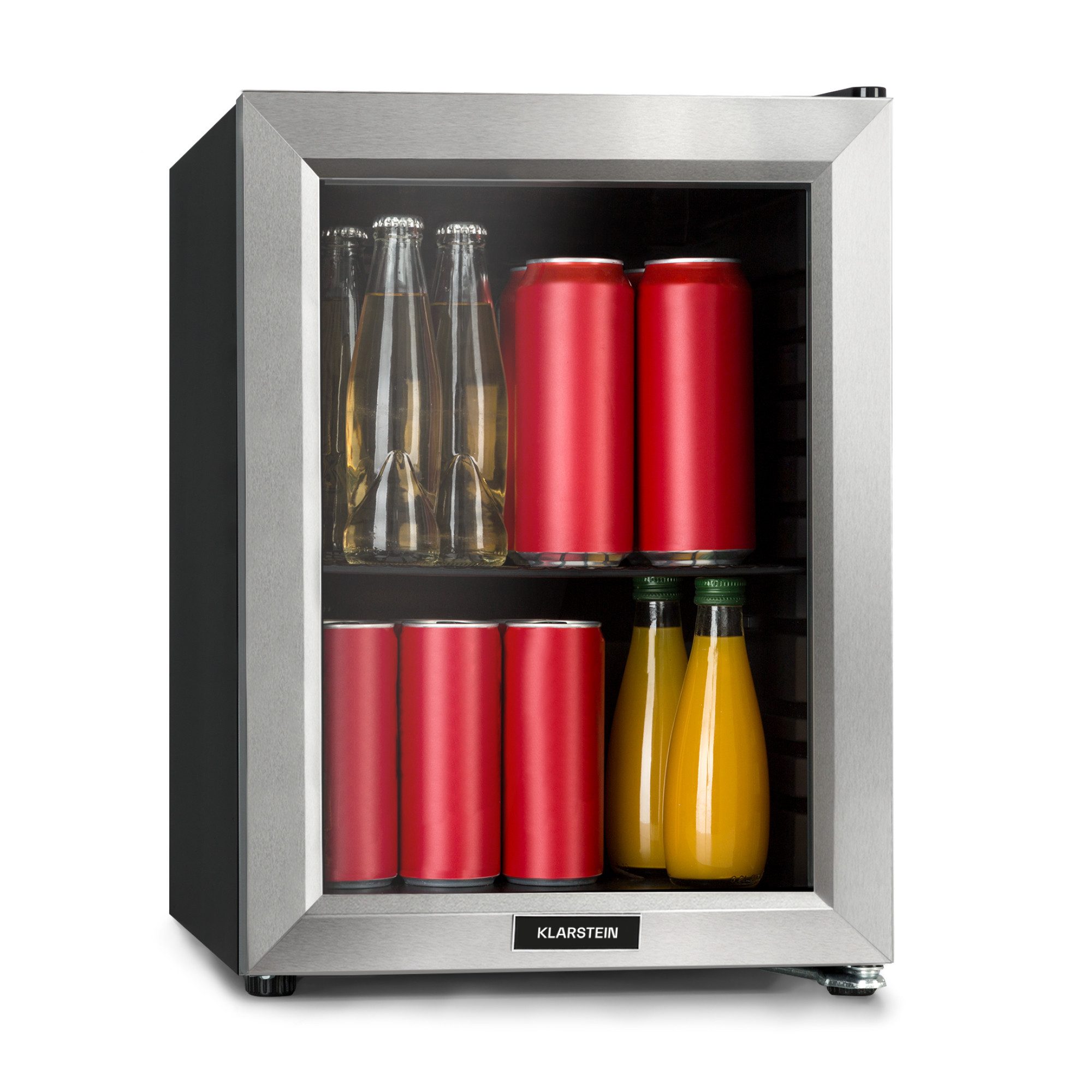 Klarstein Table Top Kühlschrank 10046074, 50 cm hoch, 35 cm breit, Bier Hausbar Getränkekühlschrank Hotel Mini Fridge