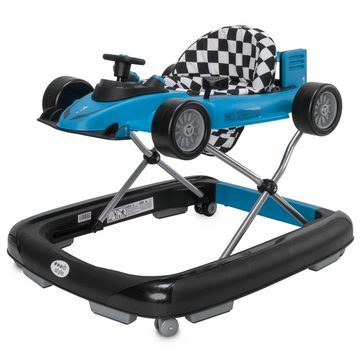ib style Lauflernhilfe Little Speedster Babywalker Blau, Lauflernwagen mit Soundeffekten - Abnehmbarer Laufwagen