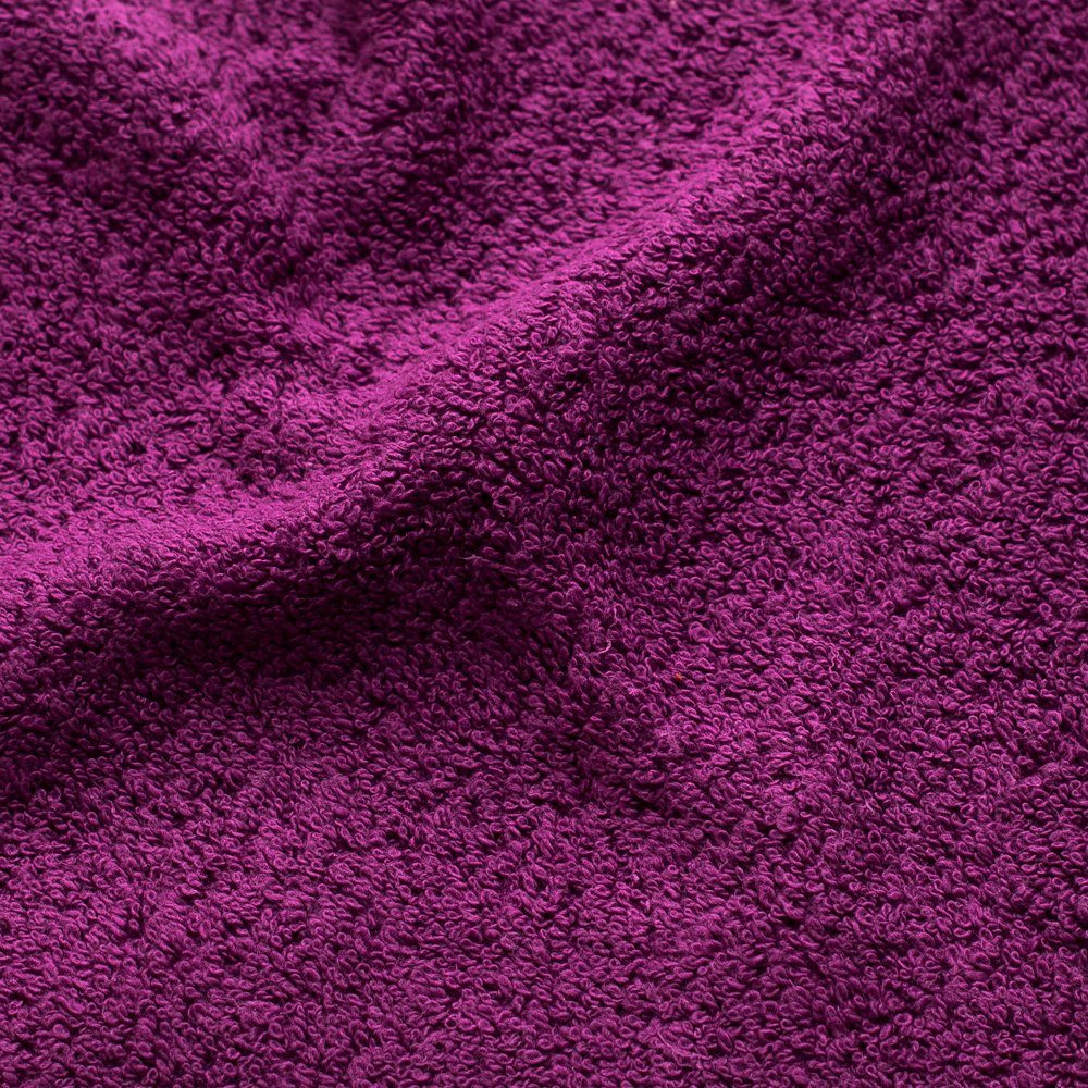 Set cm Frotee, 100% 23 500 mit Handtuch 25 5-tlg), einzeln Farben, Rimini MatratzenL.A.B® (Duschtücher g/m², Baumwolle, - Aufhänger, purpur verpackt Set, 70x140