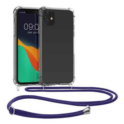 kwmobile Handyhülle Necklace Case für Apple iPhone 11, Hülle Silikon mit Handykette - Band Handyhülle