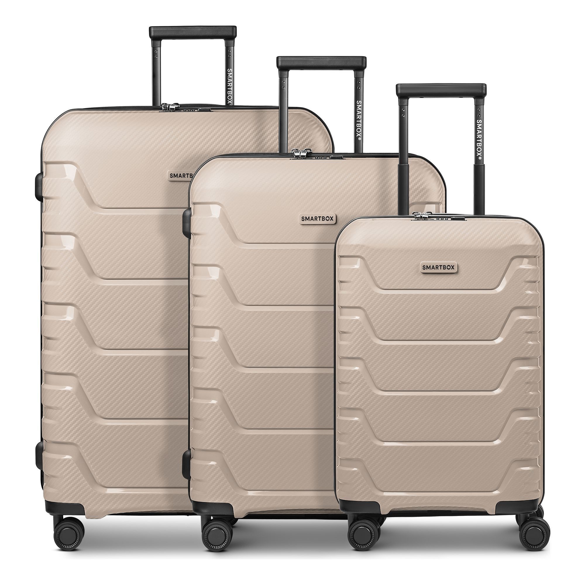 Smartbox Kofferset Edition 01 4 Rollen Kofferset 3-teilig mit Dehnfalte, (Set) von Smartbox