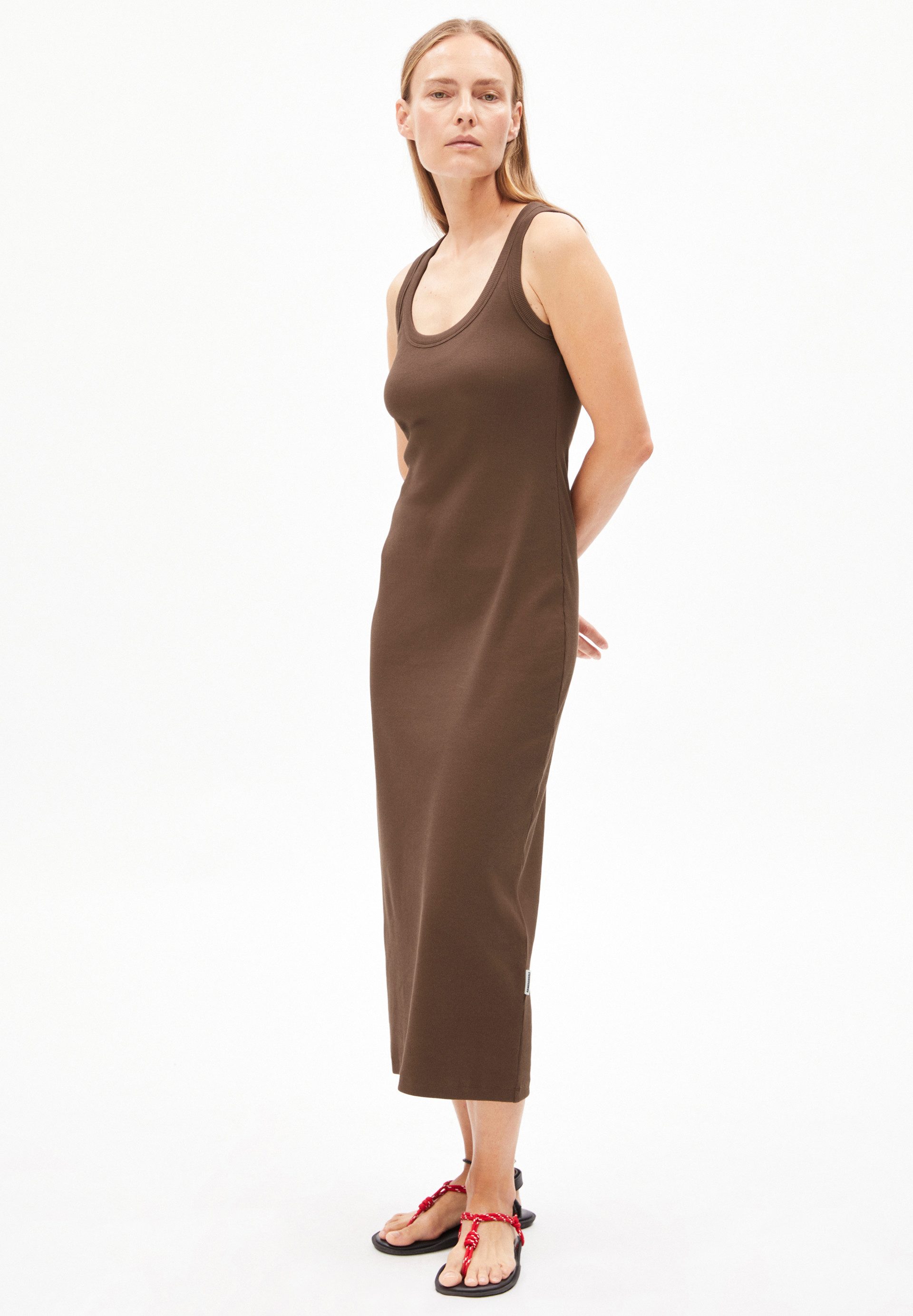 Armedangels Maxikleid GOLDAA Ripp-Jerseykleid aus Bio-Baumwoll günstig online kaufen