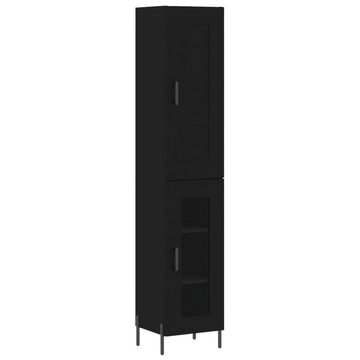 vidaXL Kleiderschrank Regal Highboard Schrank Hochschrank Schwarz 34,5x34x180 cm Holzwerksto