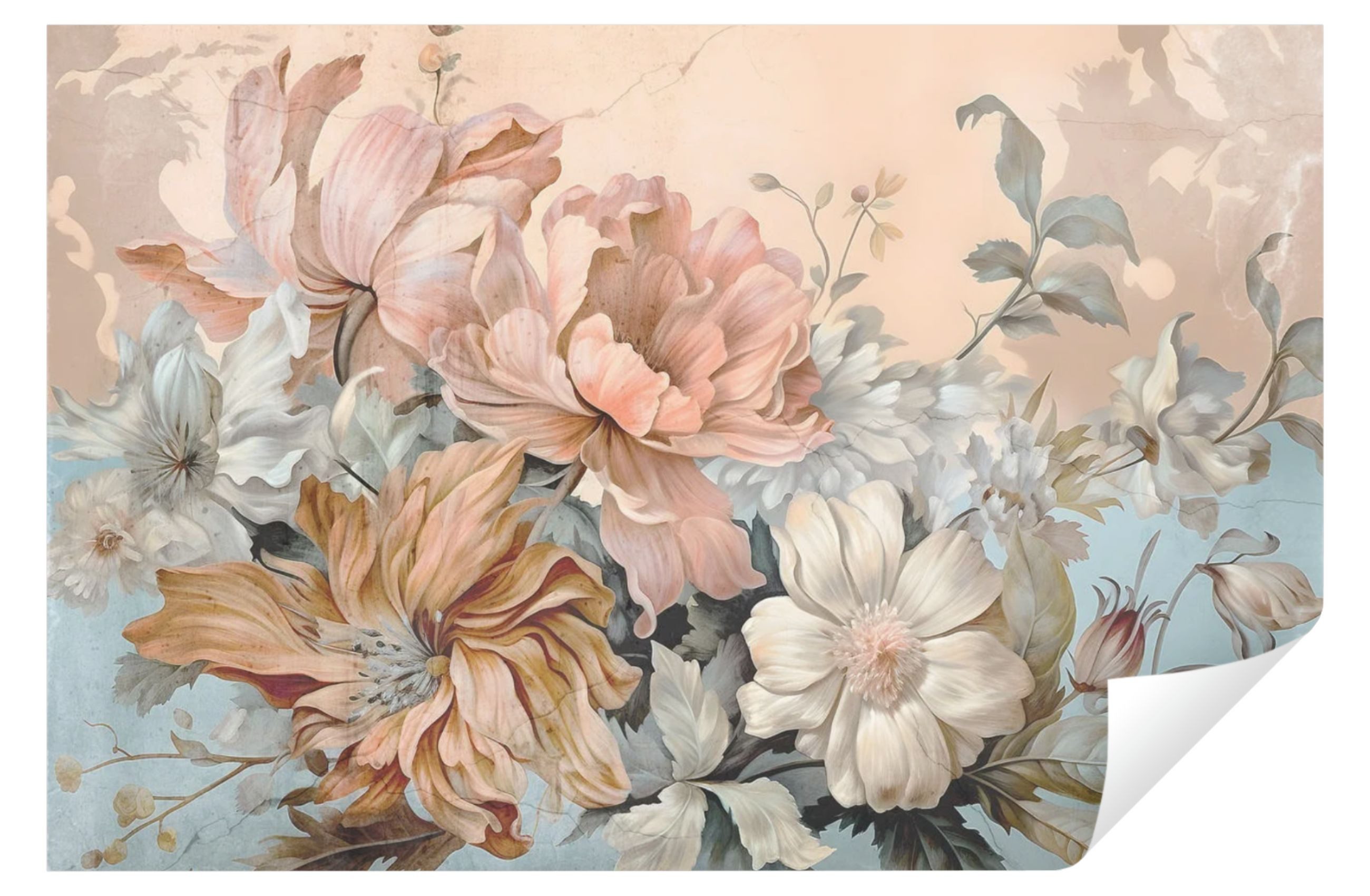 Wallarena Fototapete Blumen Pastelle Kunst Vlies günstig online kaufen