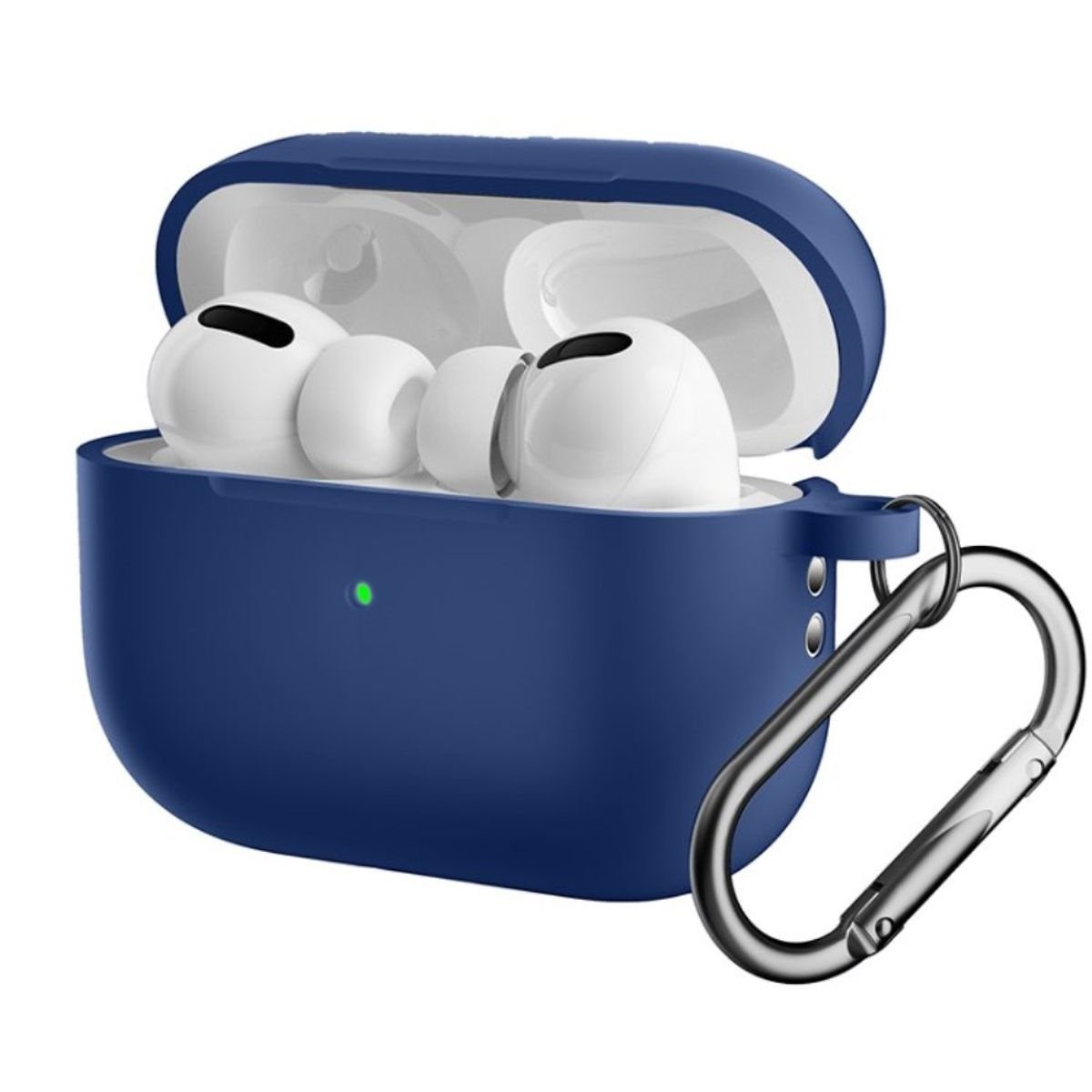 CoverKingz Kopfhörer-Schutzhülle Hülle für Apple AirPods Pro 2 Silikon Case Cover Bumper Schutzhülle, Ladecase Tasche stoßfest Silikonhülle Schutztasche Silikoncase