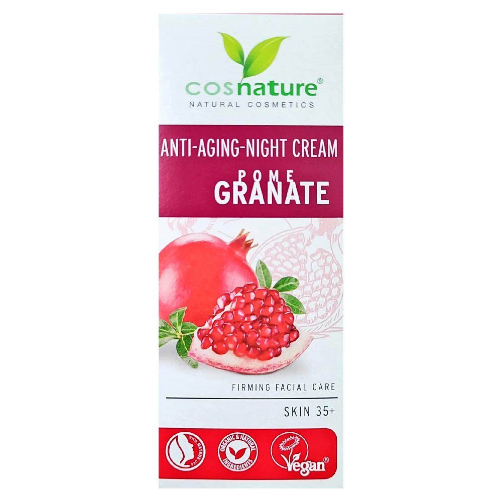 cosnature Anti-Aging-Creme Cosnature Anti- Aging Nachtcreme Granatapfel 50 ml