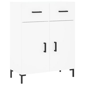 furnicato Sideboard Highboard Weiß 69,5x34x180 cm Holzwerkstoff