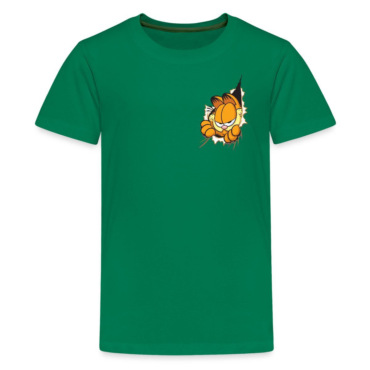 T-Shirt Garfield Hier Ist Garfield Teenager Premium T-Shirt