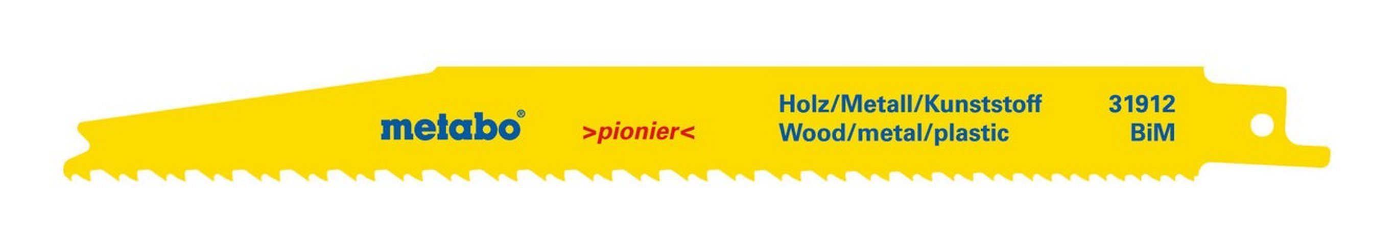 Holz Serie mm Metall und pionier 1,25 Säbelsägeblatt Stück), (2 BiM 200 metabo x progressiv