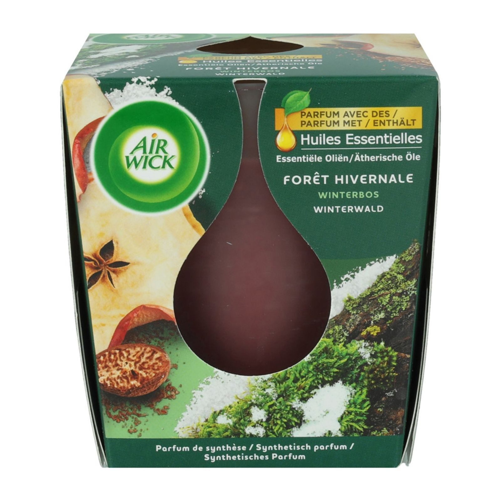 Reckitt Benckiser Deutschland GmbH Tafelkerze Air Wick Duftkerze 105 g Winter Woodland Winterwald 12 Stück