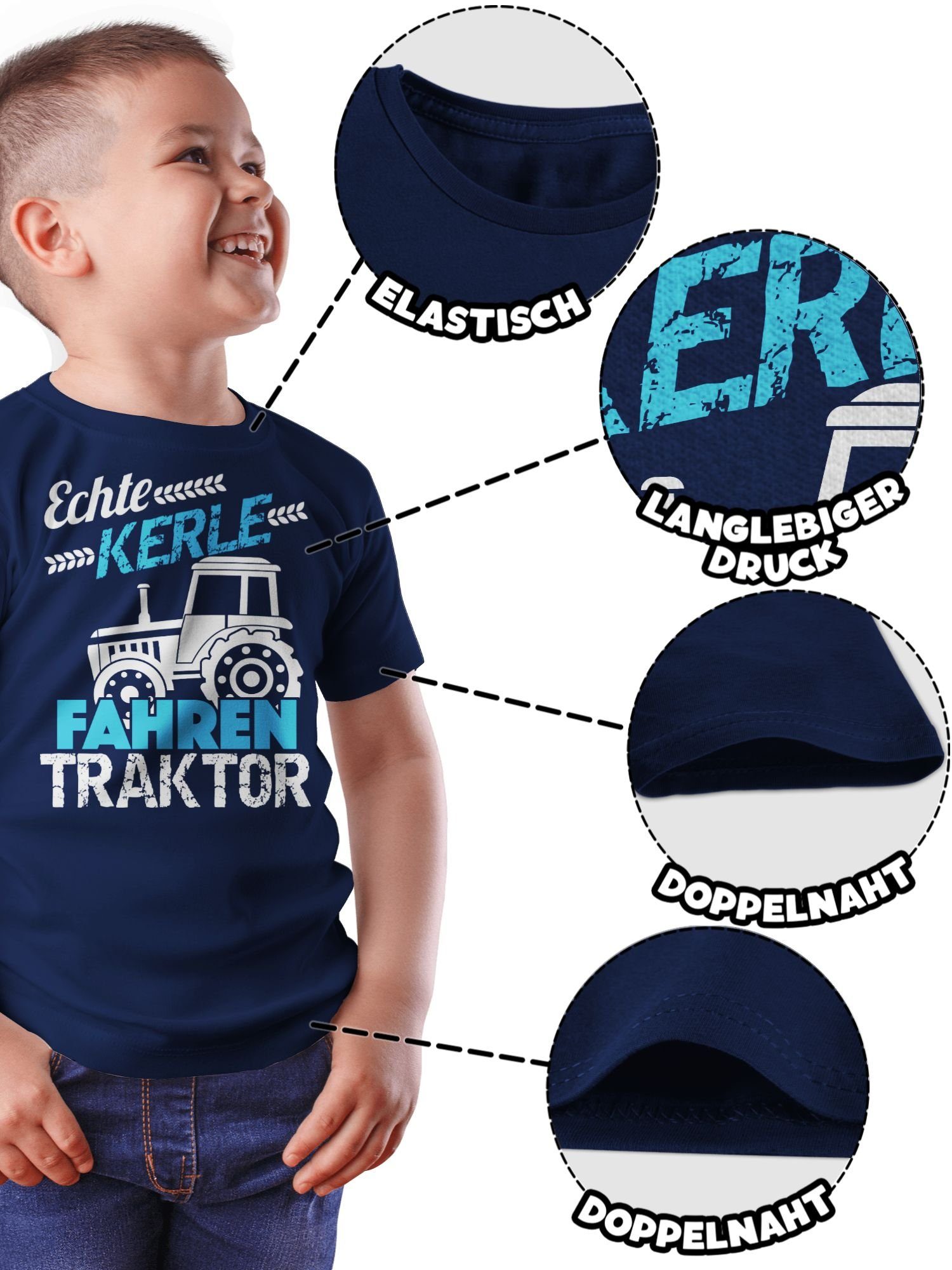 Shirtracer T-Shirt Echte Kerle fahren Traktor (1-tlg) Traktor