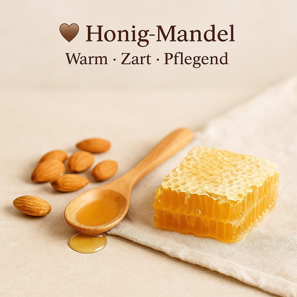 Dufte Momente Massageöl Honig-Mandel, Schokolade & Vanille 250ml - 3L Set, 3-tlg., hochwertige Pflanzenöle als Basis, vegan und ohne Tierversuche