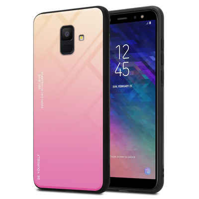 Cadorabo Handyhülle Samsung Galaxy A6 2018 Samsung Galaxy A6 2018, Robustes Hard Case - Handy Schutzhülle - Hülle - Back Cover Bumper