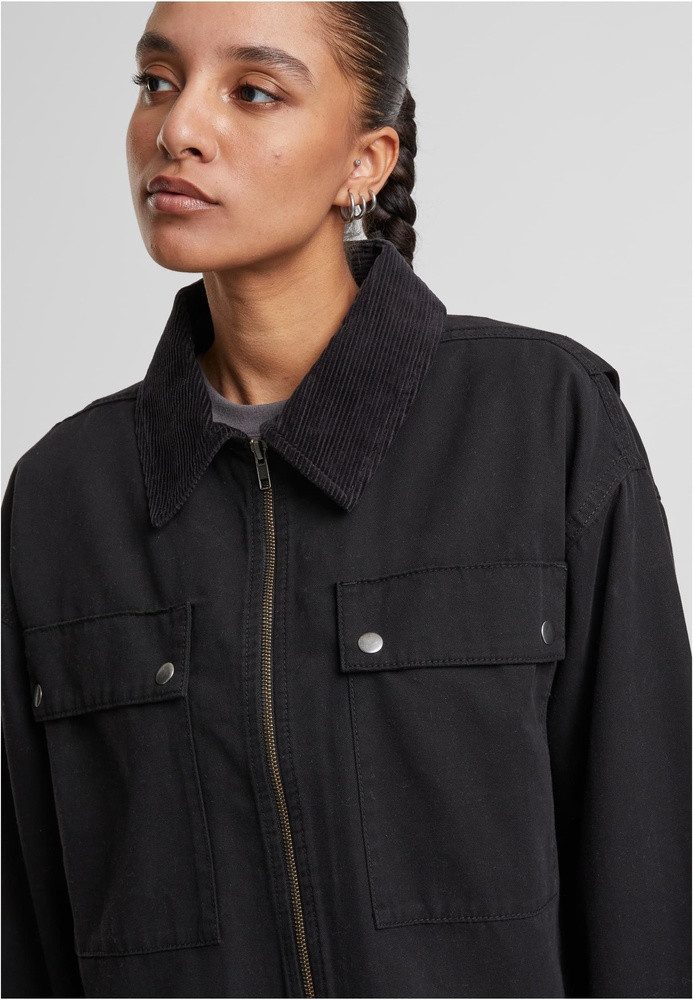 URBAN CLASSICS Kurzjacke Ladies Workwear Cropped Cotton Jacket – Bild 4 von 5