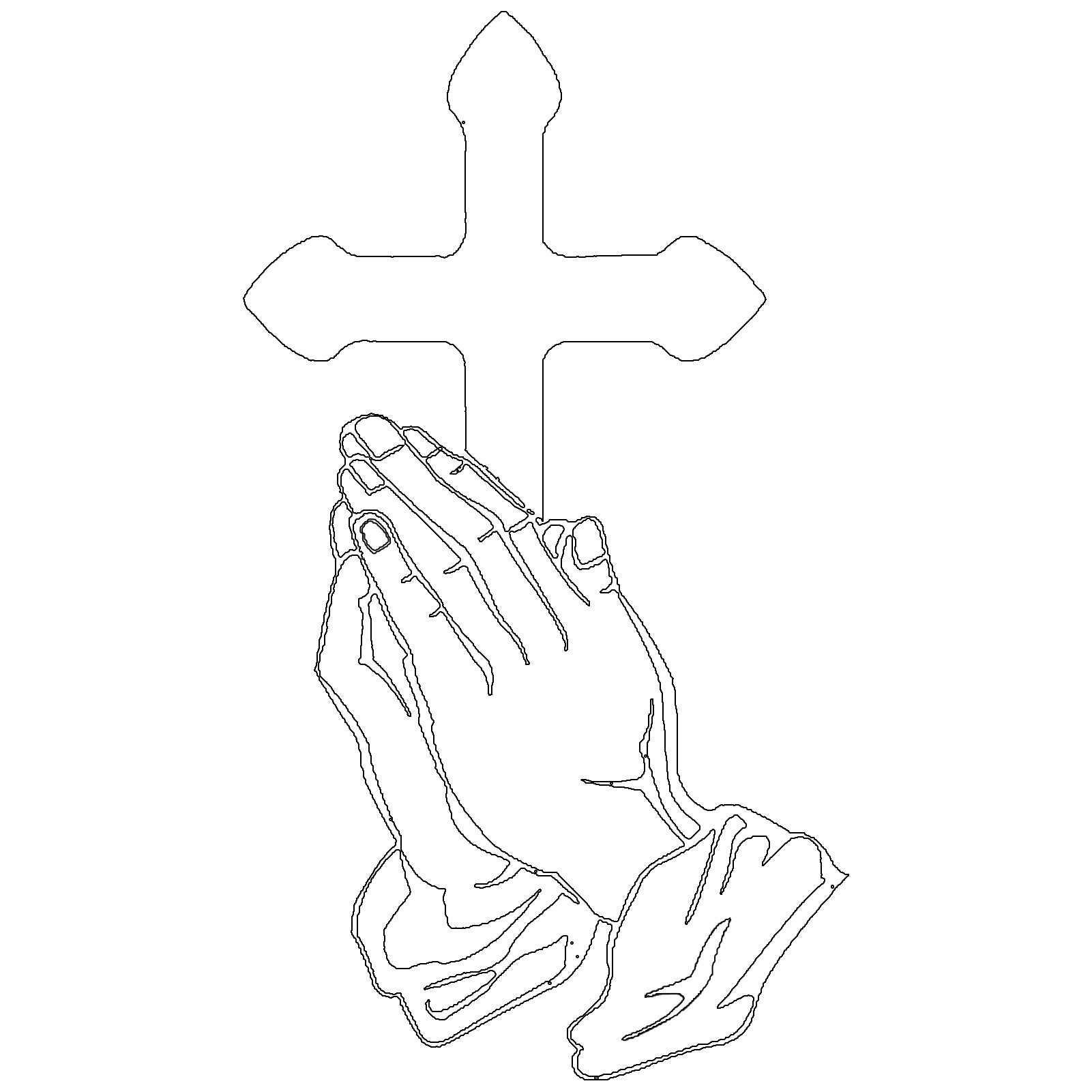 Jumpeak Wanddekoobjekt wanddekoration metall,Kreuz,Gebet,Christentum,wall art,AbstrakteKunst (Gefalteten Händen beten wanddekoration,93x53cm), wanddekoration wohnzimmer,Metallprodukte,4 Farben,Religiöse Kultur