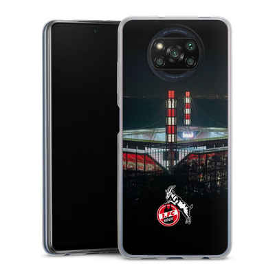 DeinDesign Handyhülle 1. FC Köln Stadion Offizielles Lizenzprodukt Köln Stadion Nacht, Xiaomi Poco X3 Pro Slim Case Silikon Hülle Ultra Dünn Schutzhülle