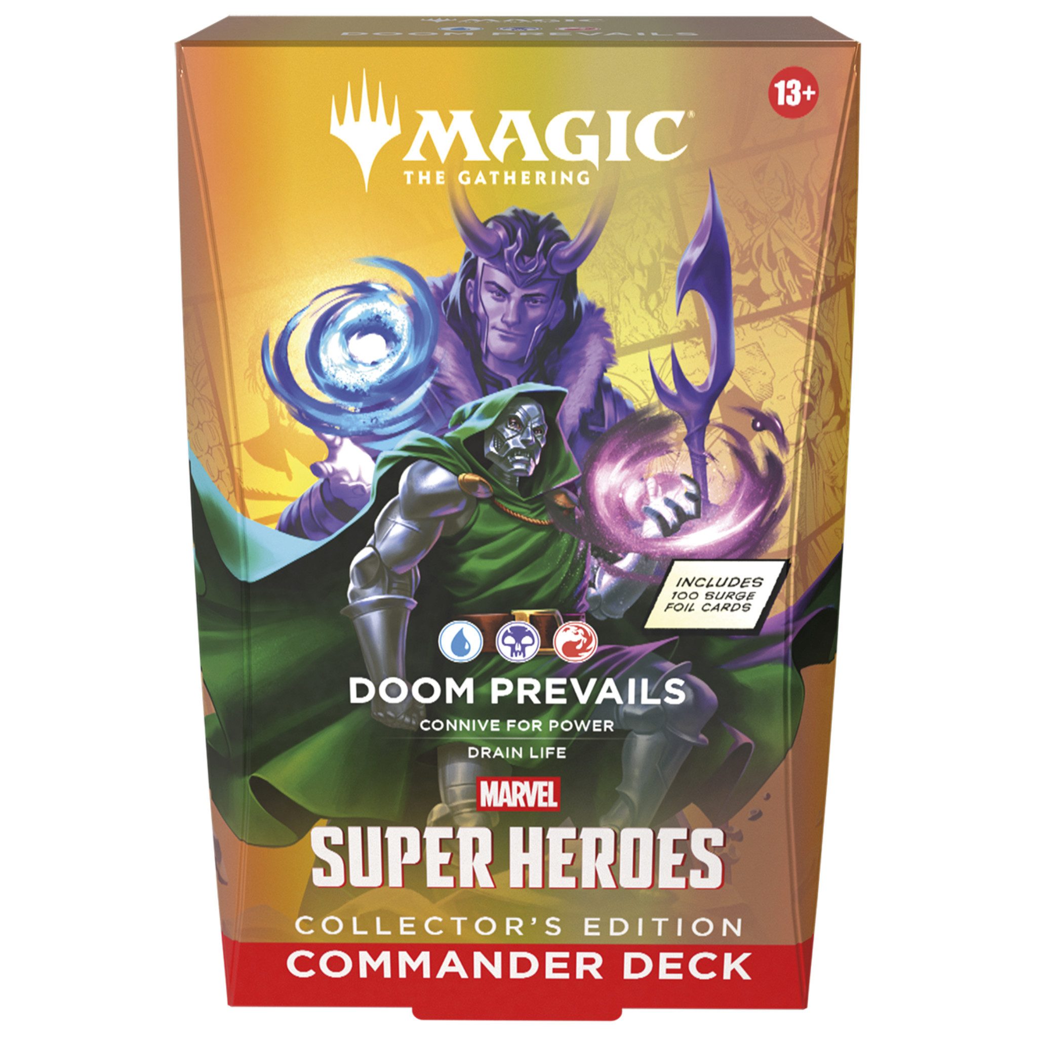 Magic the Gathering Sammelkarte MTG Marvel Super Heroes Doom Prevails Collector Commander Deck EN