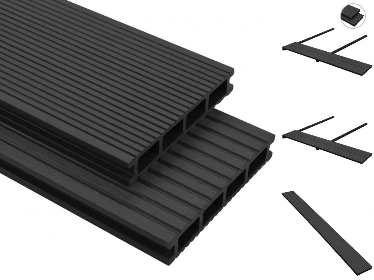 vidaXL Terrassendielen »WPC Terrassendielen mit Zubehör 20 m 22 m