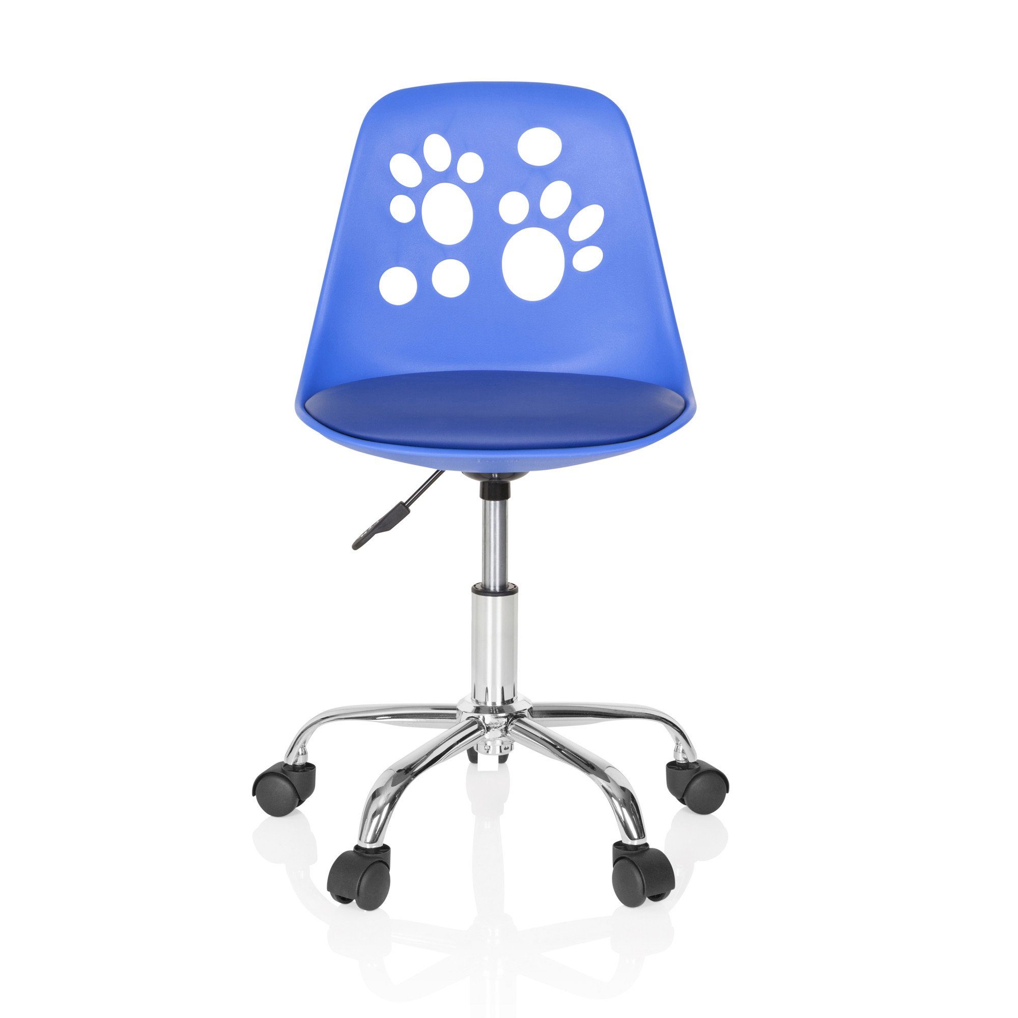 hjh OFFICE Drehstuhl Kinderdrehstuhl FANCY I Kunstleder ohne Armlehnen (1 St), mitwachsend, ergonomisch Blau