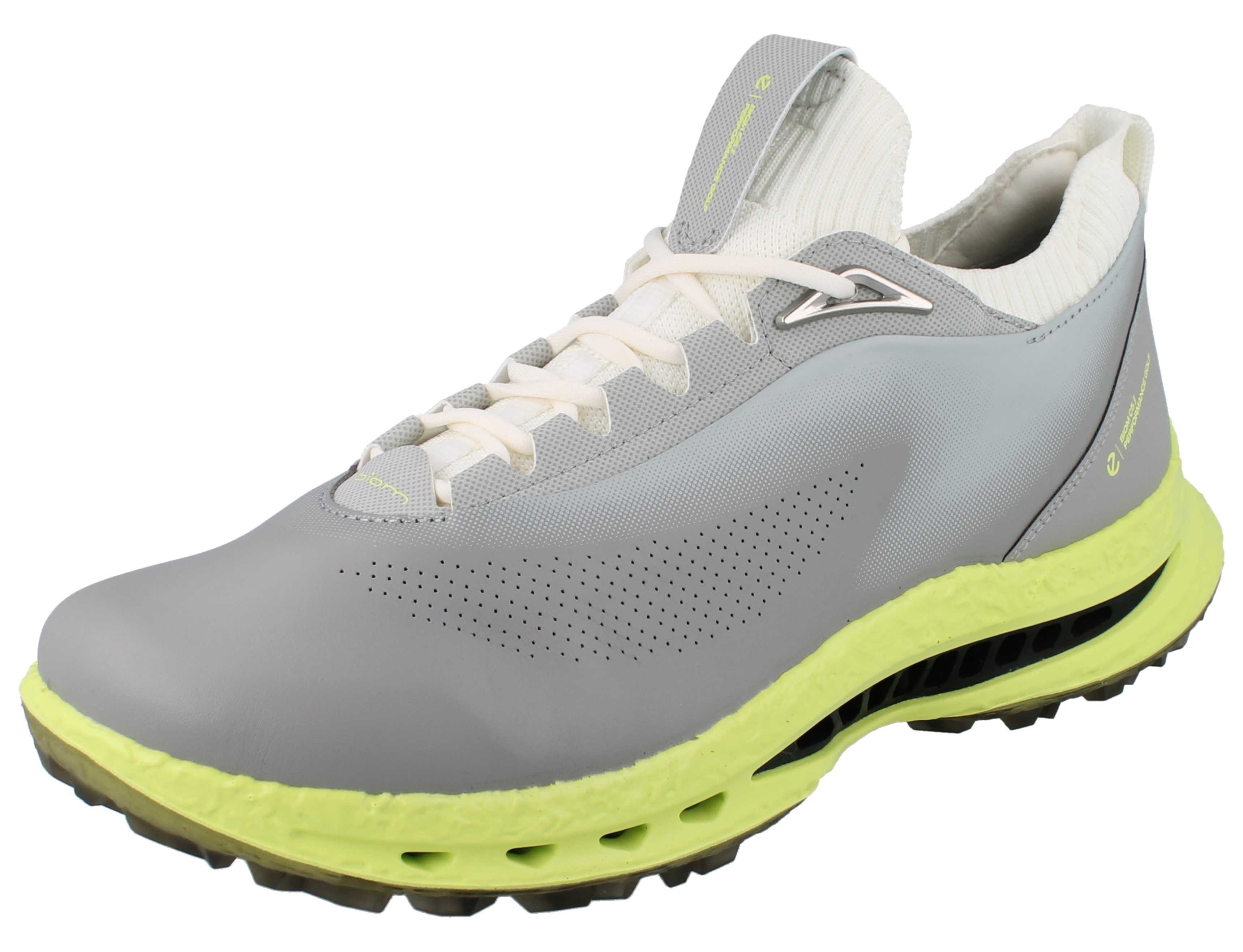 Ecco ECCO Biom C5 Herren Golfschuhe grau neongelb Glattleder - Größe: 43 Golfschuh Wasserdicht