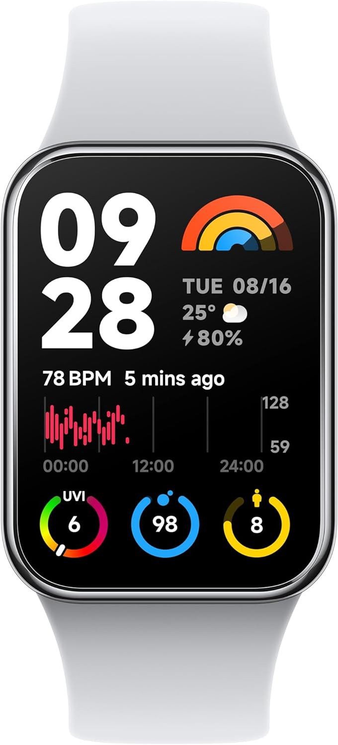 Xiaomi Präzise Analysefunktionen Smartwatch (1,74 Zoll, Android, iOS), mit 5ATM,SpO2 Tracking,Schlaf-und Pulsüberwachung,150+Trainings Modi