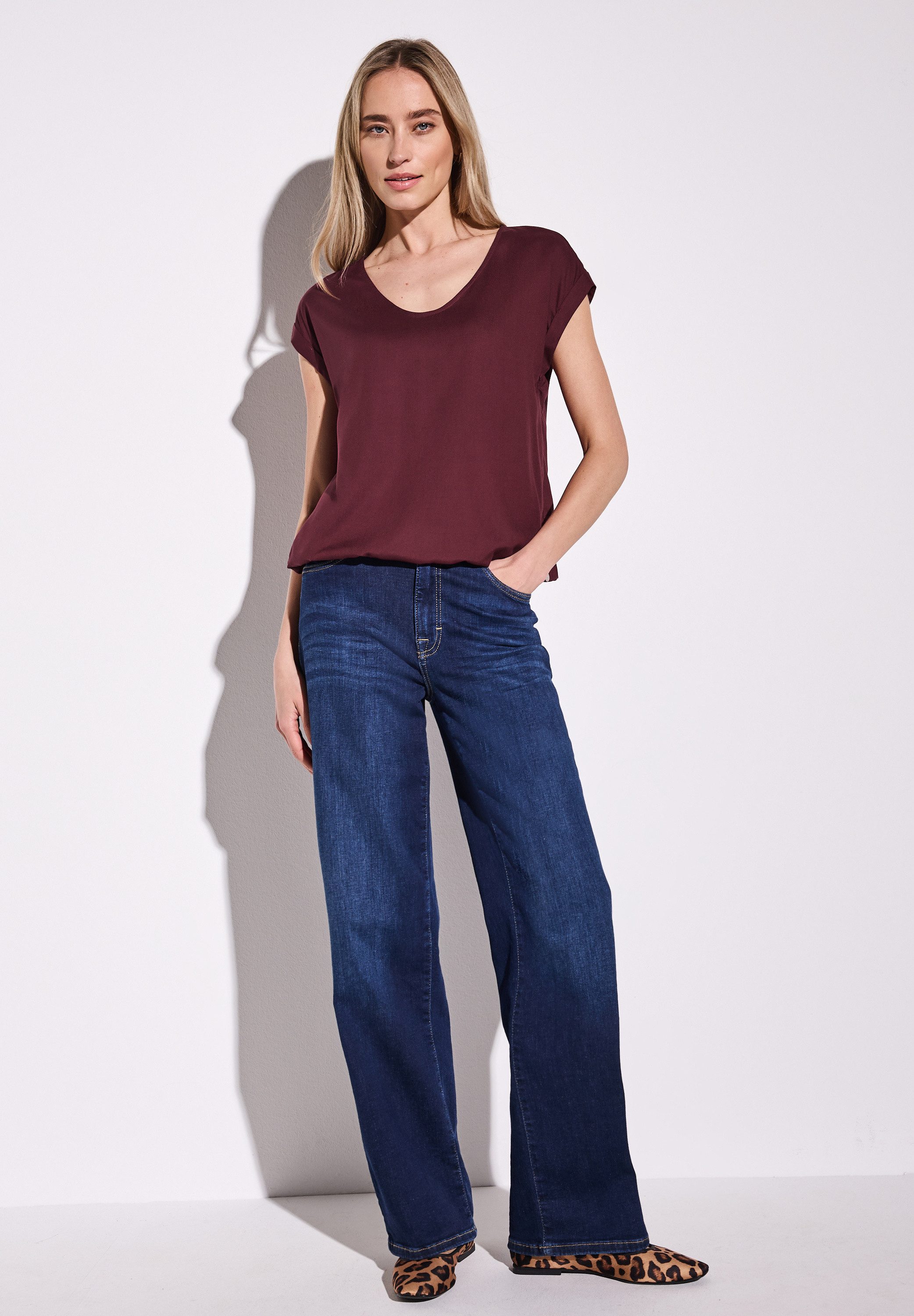 STREET ONE Hemdbluse aus softer Viskose
