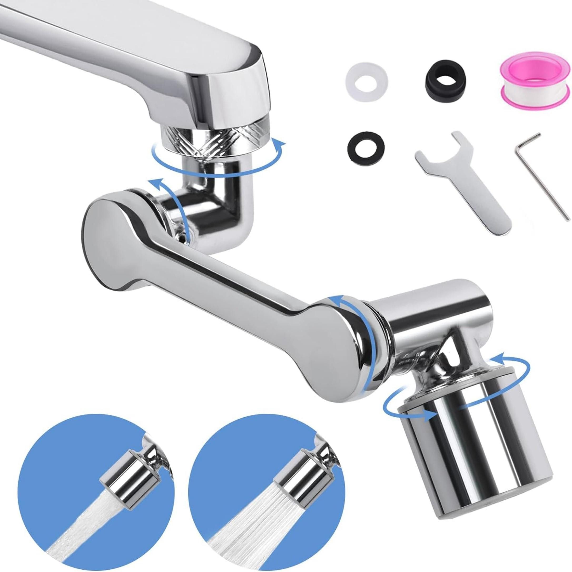 Venkuber Waschtischarmatur Schwenkhahn Wasserhahn Extender Waschbecken Wasserhahn Zubehör