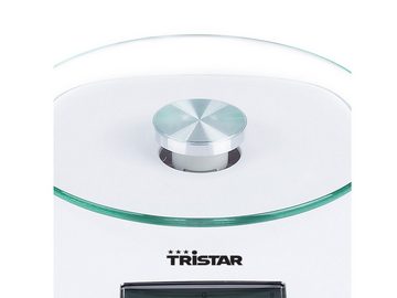 Tristar Küchenwaage, digitale Glas Lebensmittelwaage für Küche mit Tara Zuwiegefunktion