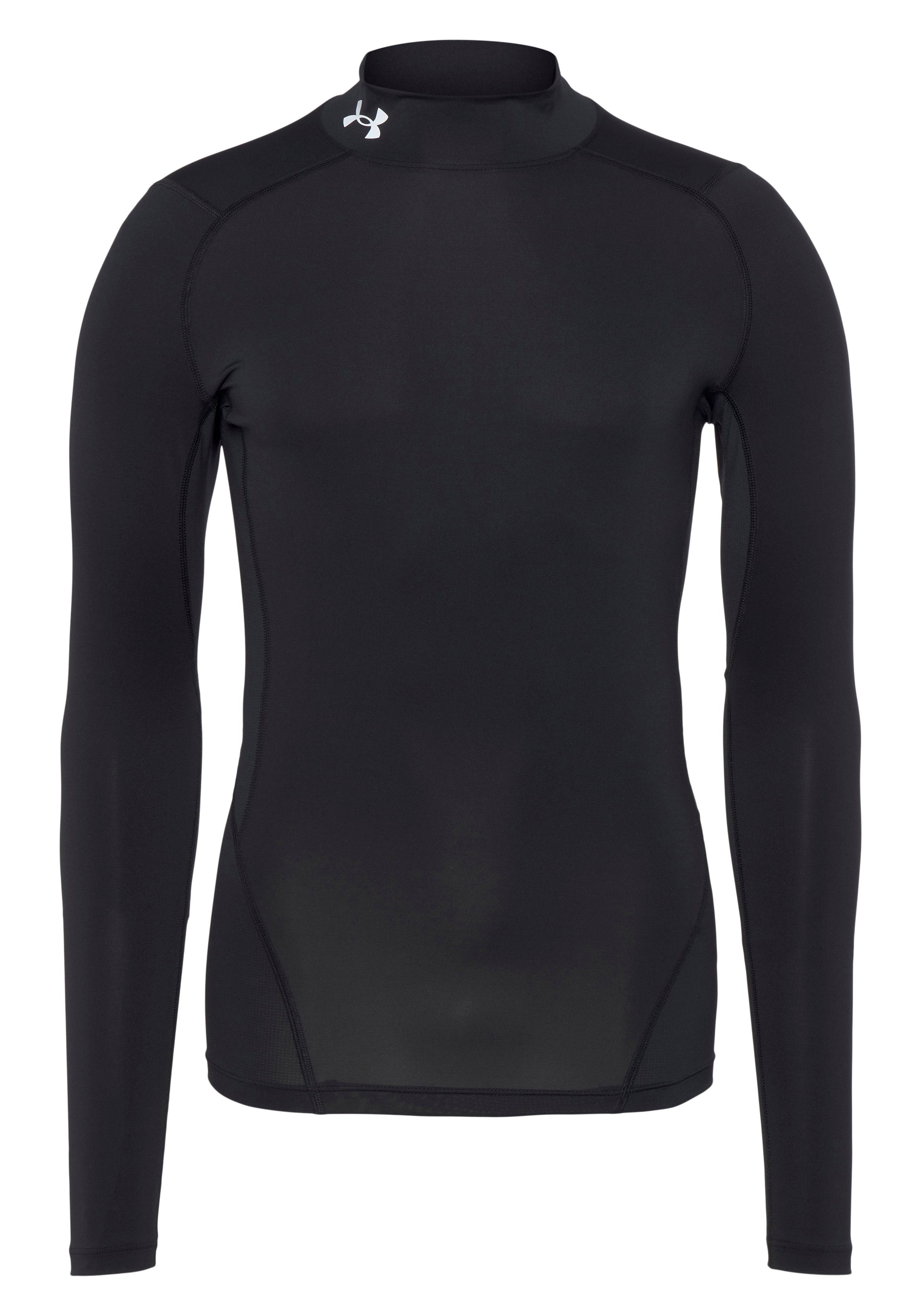 Under Armour® Trainingsshirt HeatGear® Mock Langarm-Oberteil normale Schnittform, mit Elasthan-Anteil, atmungsaktiv
