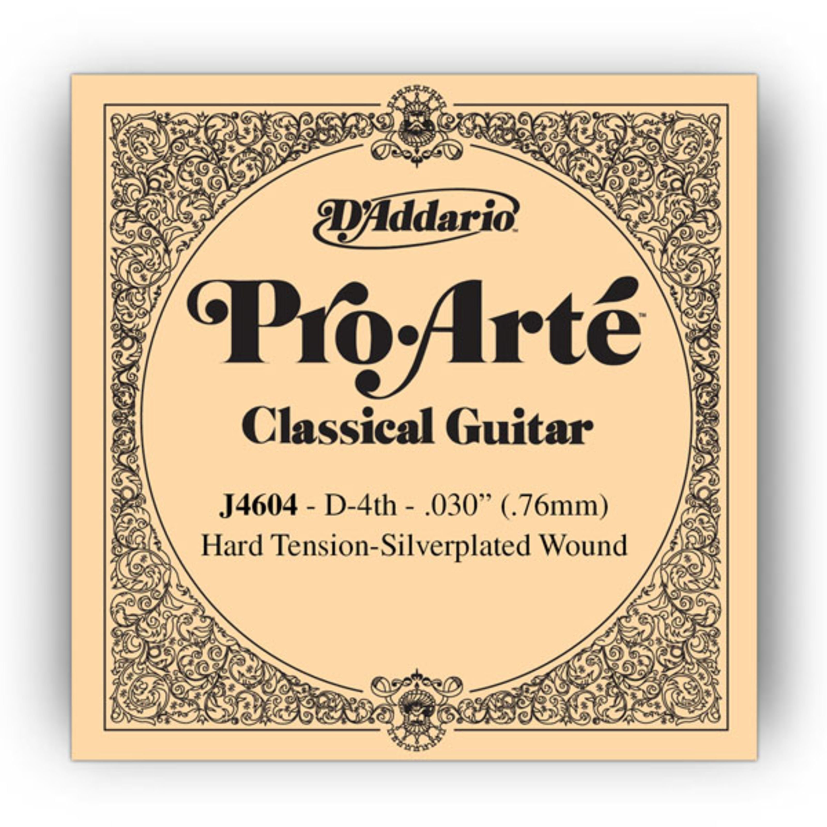 Daddario Spielzeug-Musikinstrument, J4604 030/J46 D4 G Arte Hard Einzelsaite Tension Pro für Einzelsaite 