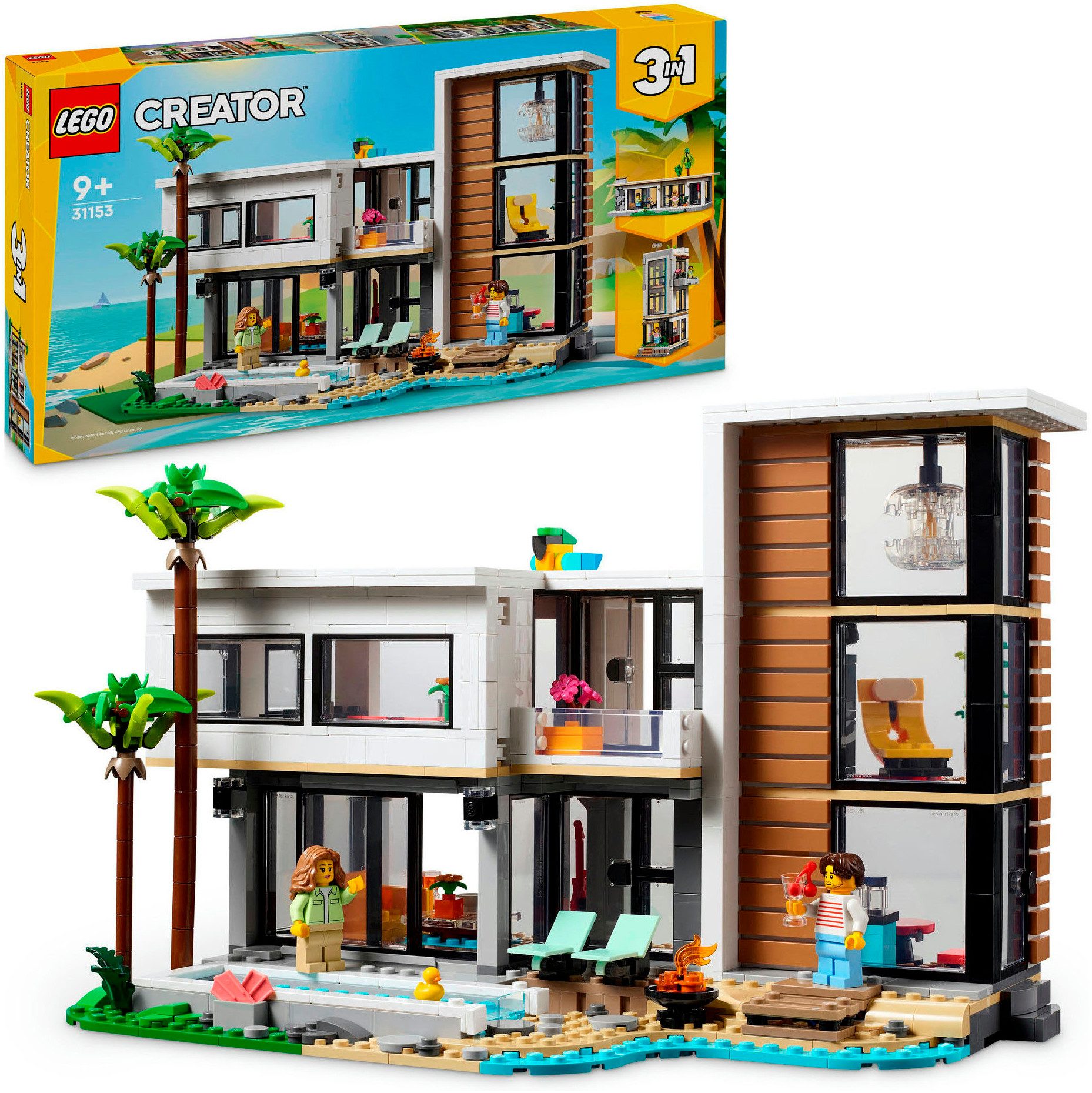 LEGO® Modernes Haus (31153), LEGO Creator 3in1 Konstruktionsspielsteine, (9 günstig online kaufen