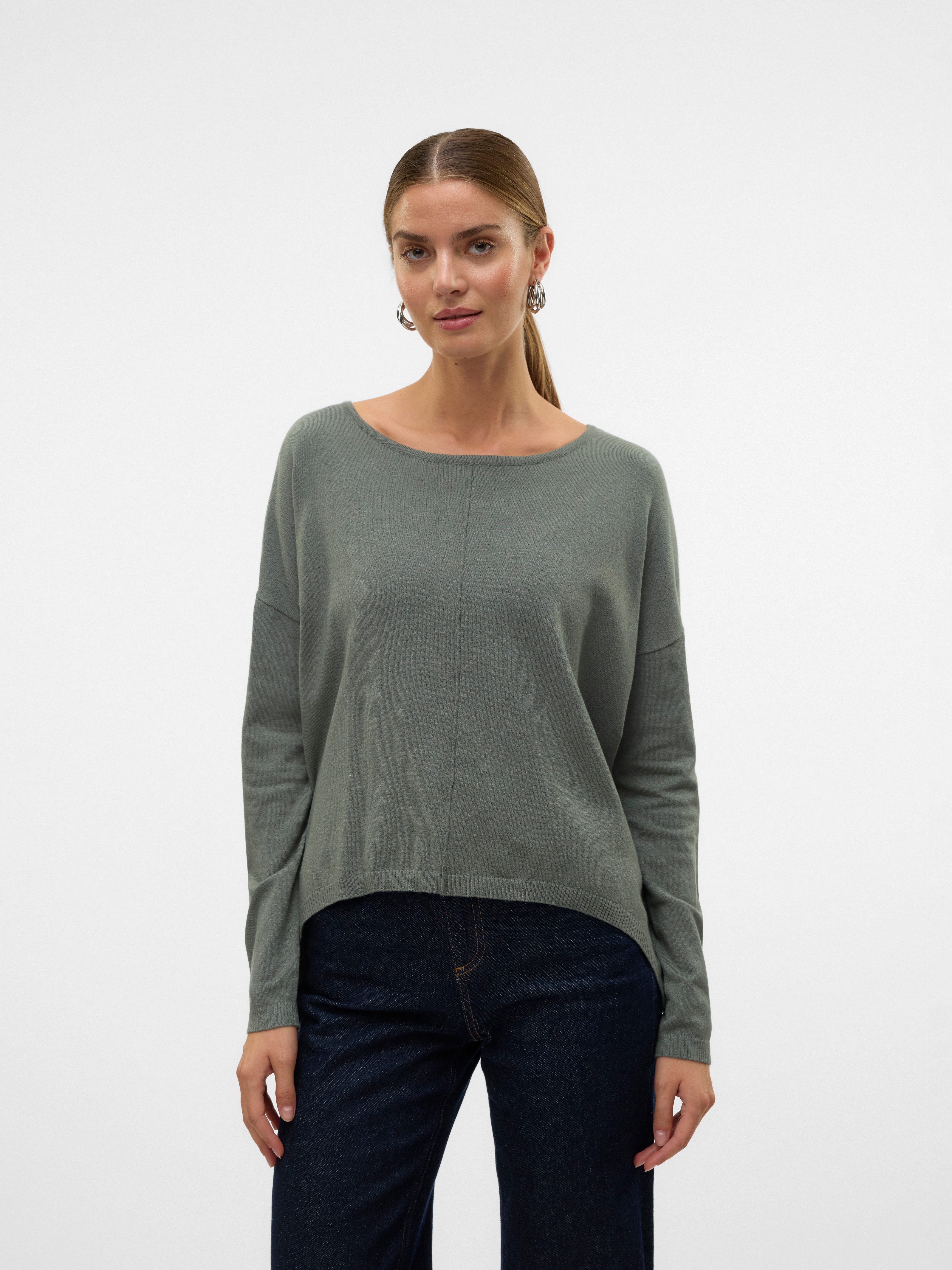 Vero Moda Rundhalspullover VMBREEZE AURA LS ZIPPER BLOUSE NOOS günstig online kaufen