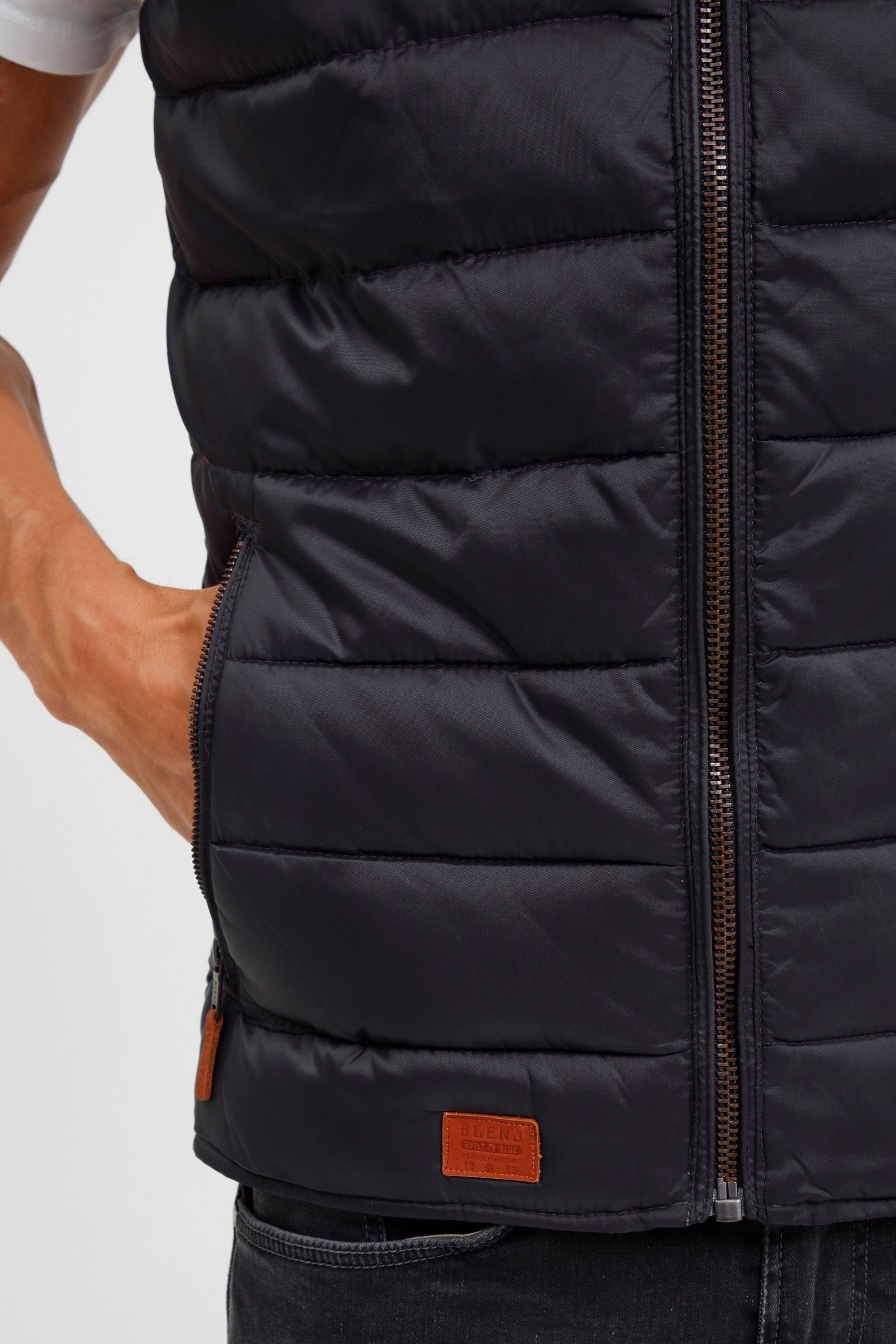 Blend Steppweste BHCam Weste mit Stehkragen und Brusttasche