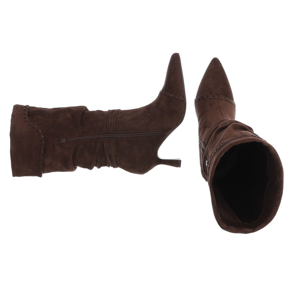 Ital-Design Elegante Stiefel mit spitzer Zehenform und modischen Details St günstig online kaufen